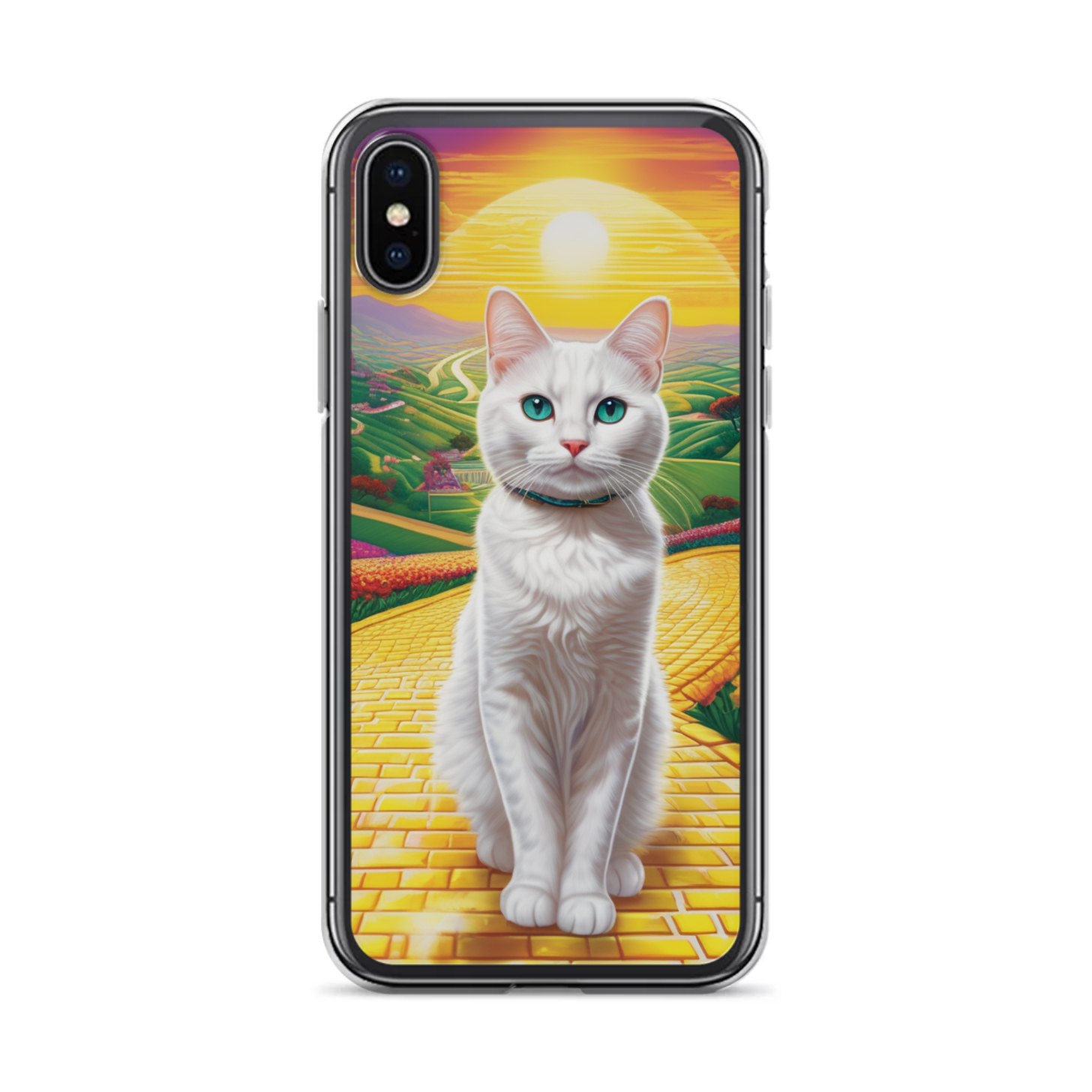 PugMug Custom White Companion Cat iPhone Case