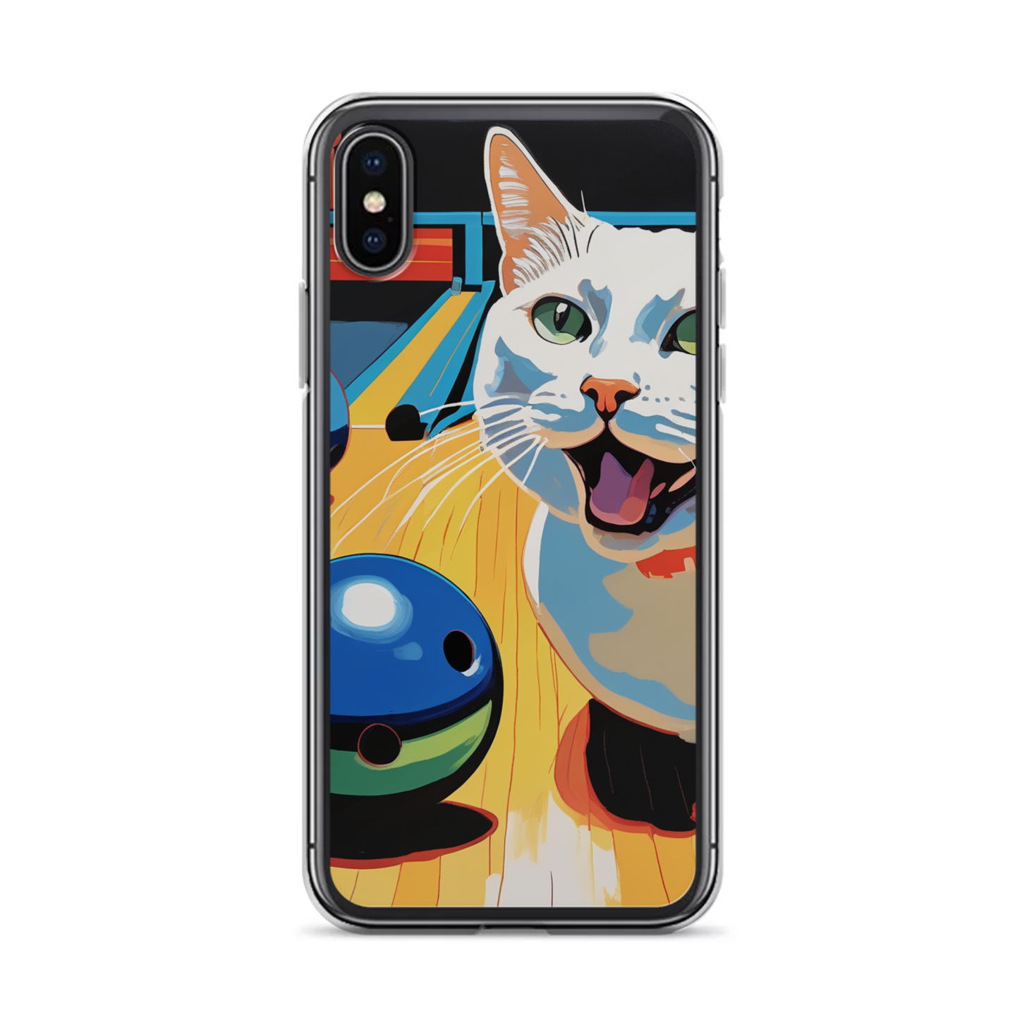 PugMug Custom White Companion Cat iPhone Case