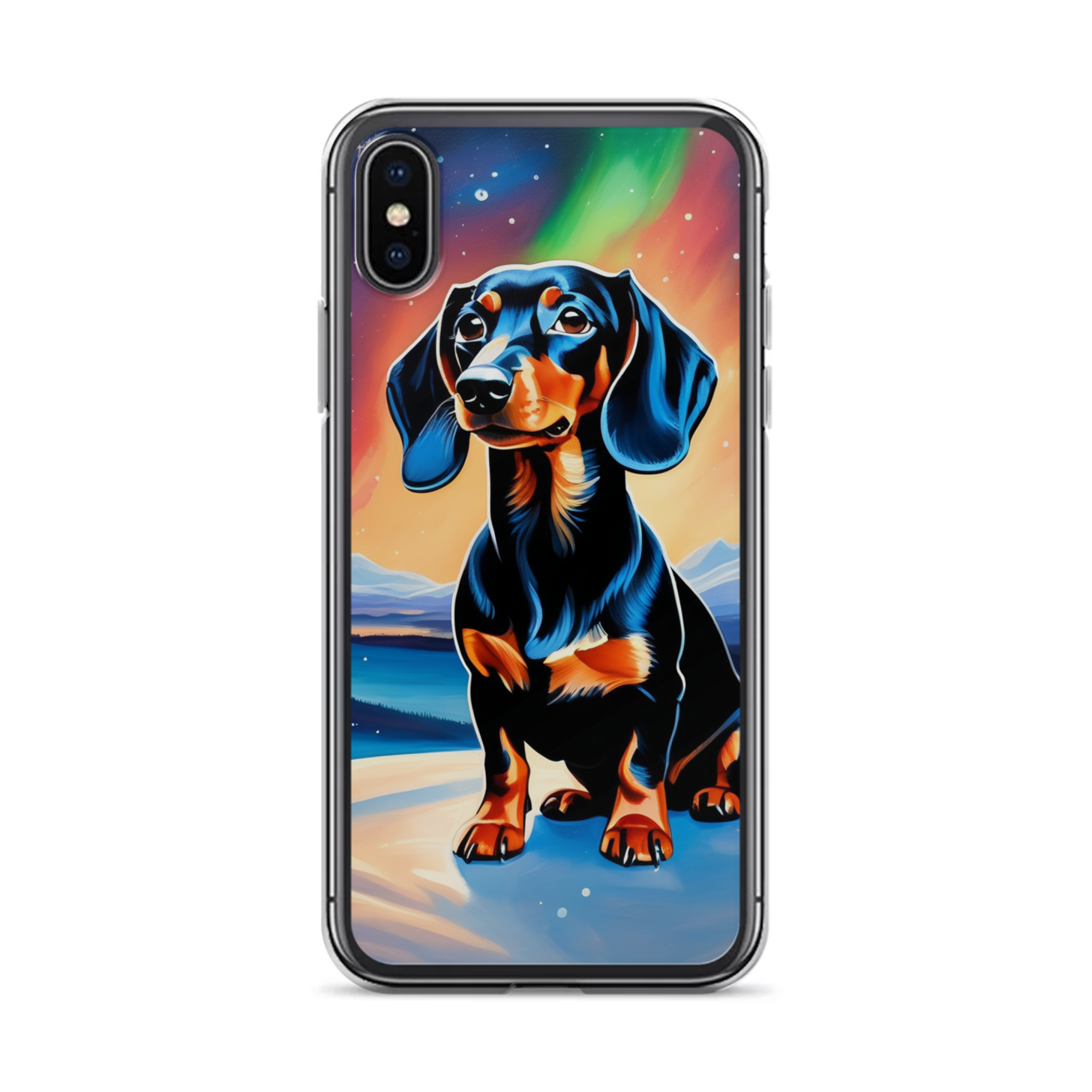 PugMug Custom Black Dachshund iPhone Case