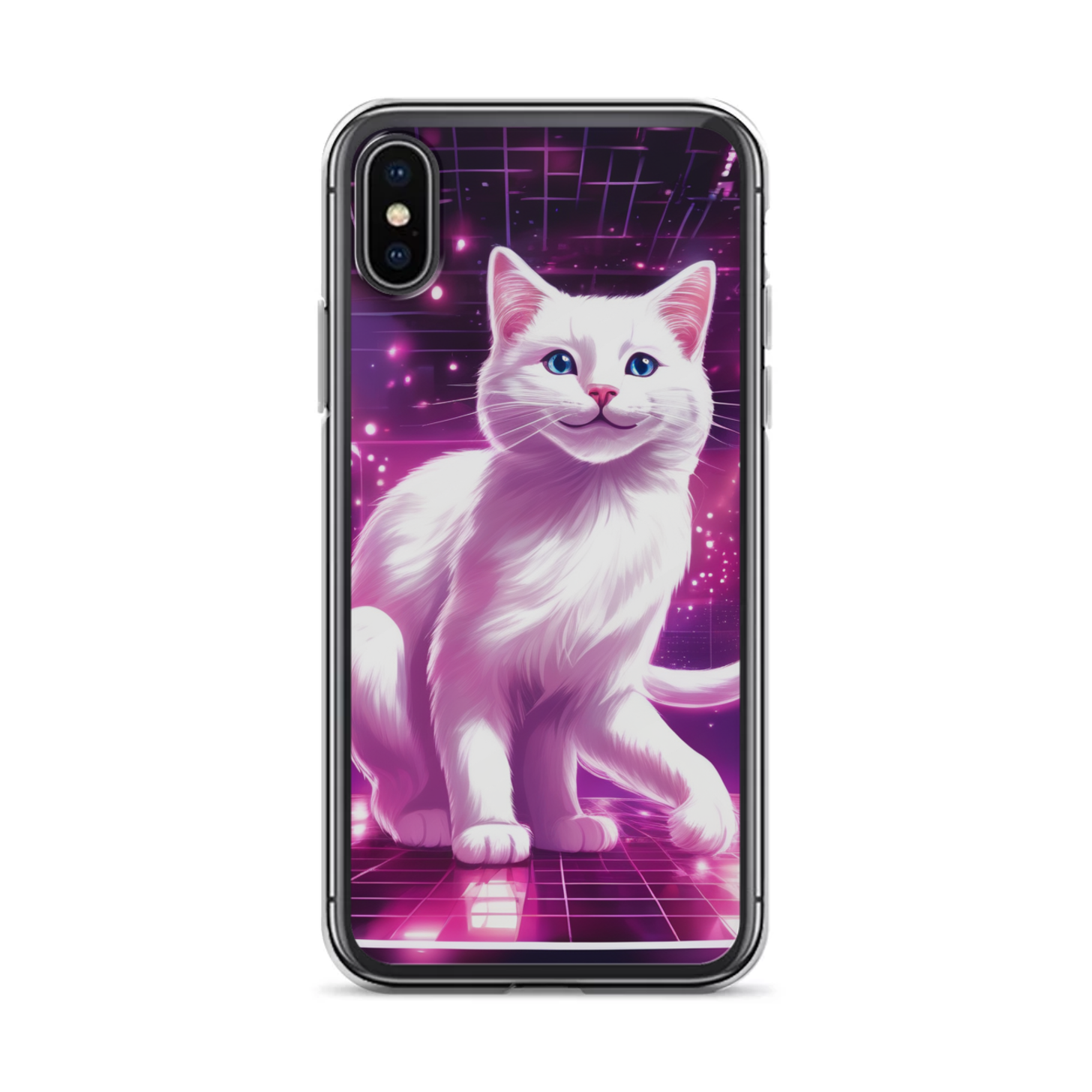 PugMug Custom White Companion Cat iPhone Case