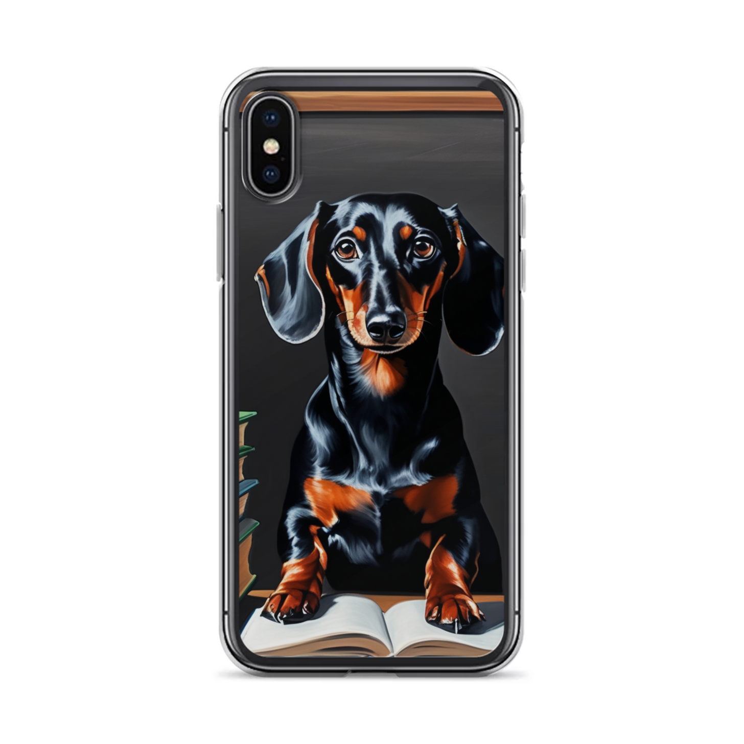 PugMug Custom Black Dachshund iPhone Case