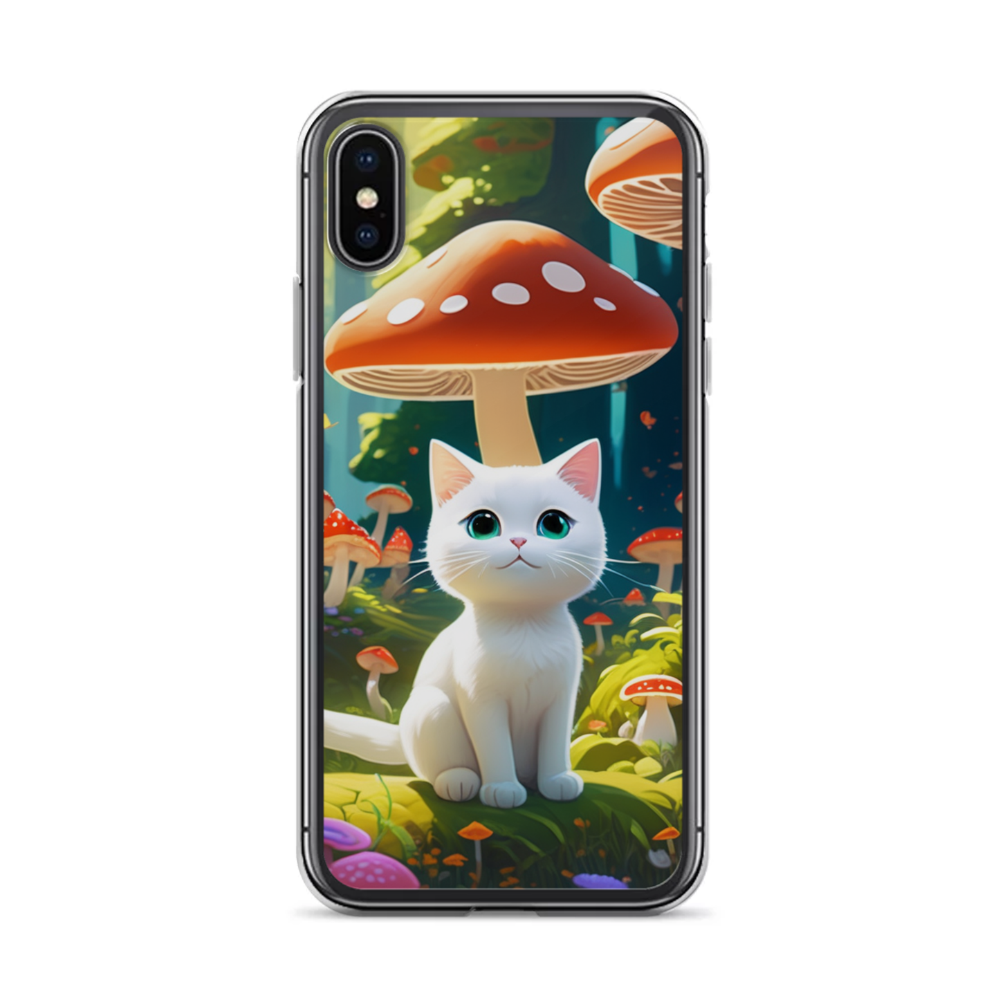 PugMug Custom White Companion Cat iPhone Case