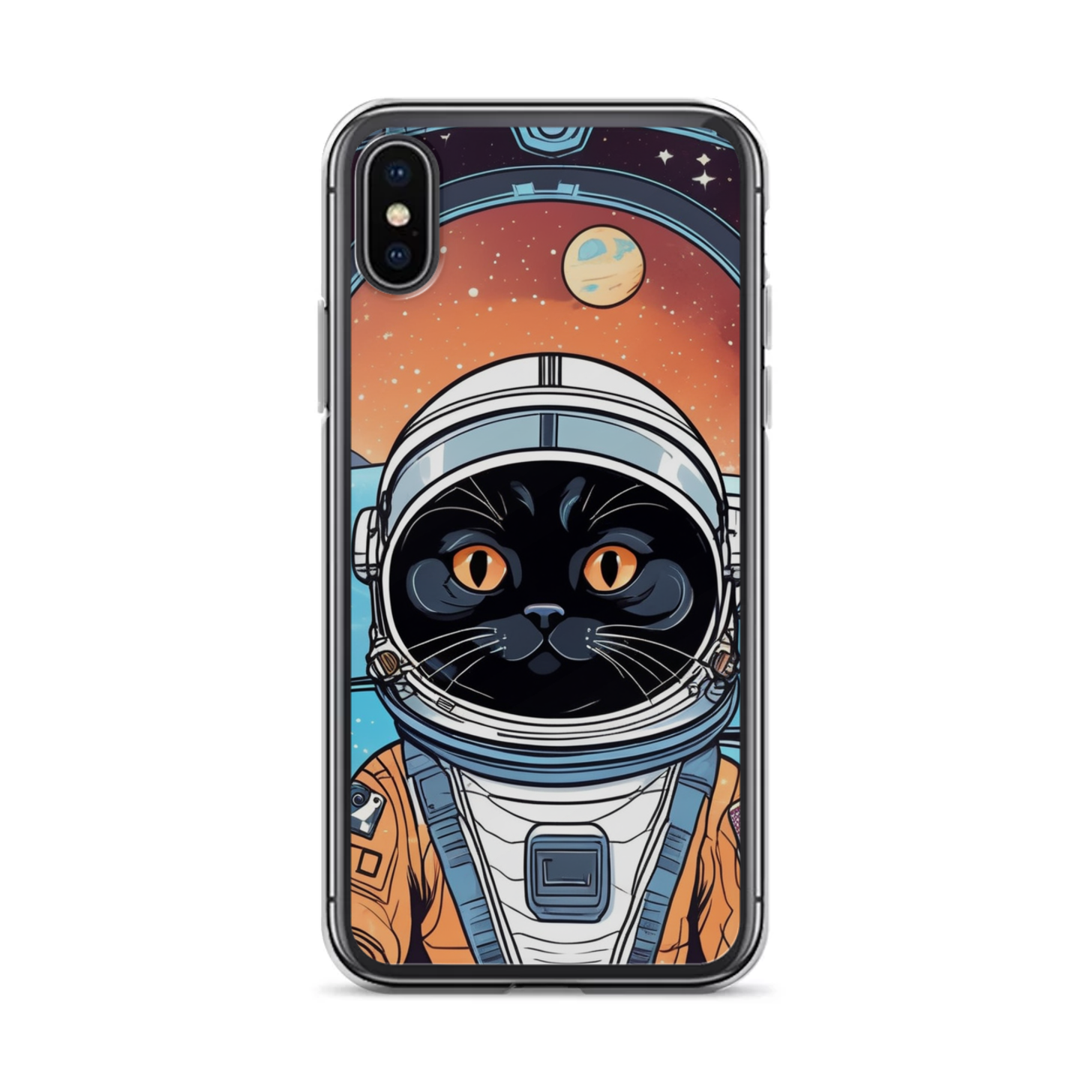 PugMug Custom Black Scottish Fold Cat iPhone Case