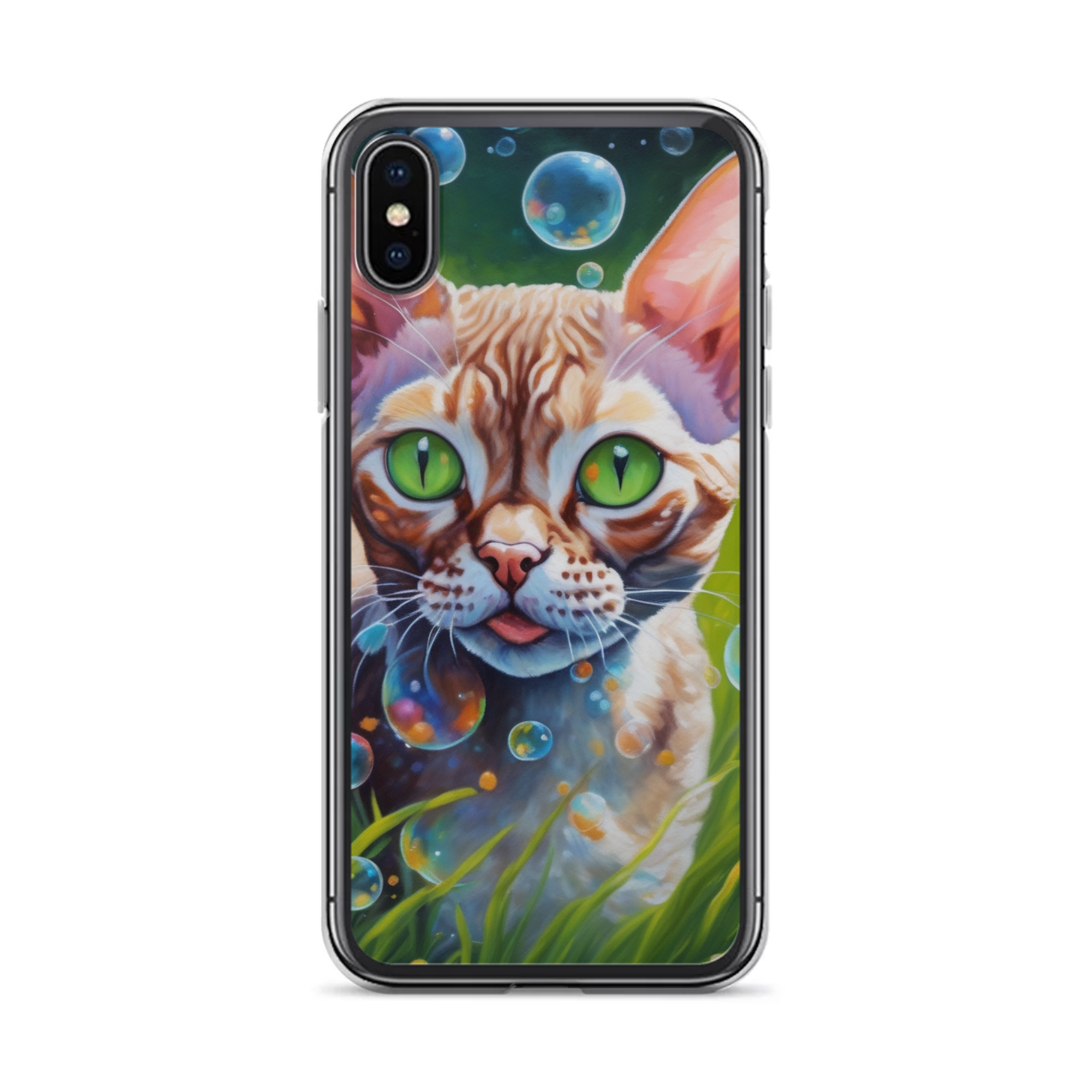 PugMug Custom Tabby Devon Rex Cat iPhone Case