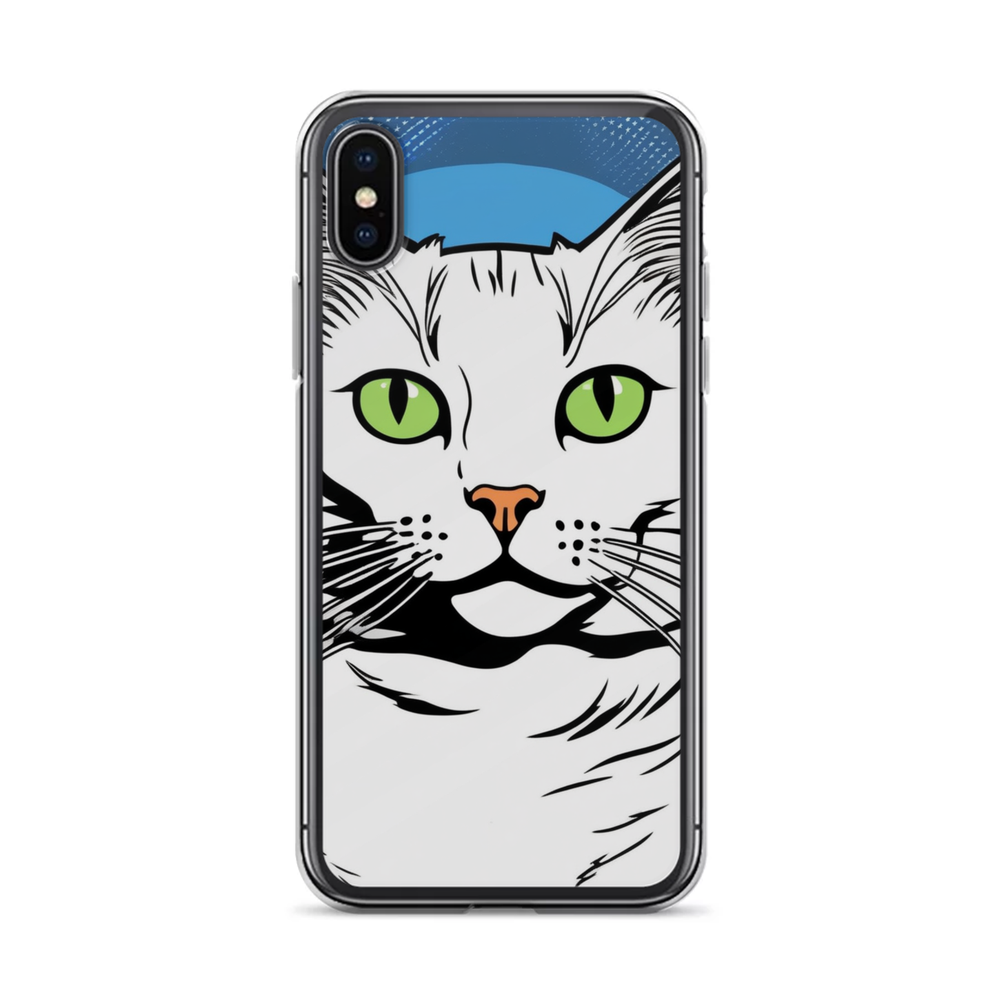 PugMug Custom White Companion Cat iPhone Case