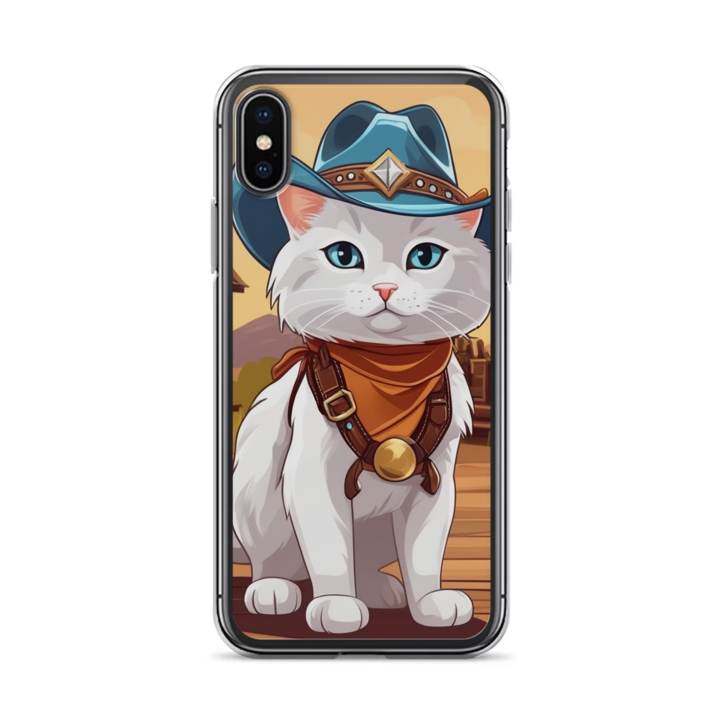 PugMug Custom White Companion Cat iPhone Case
