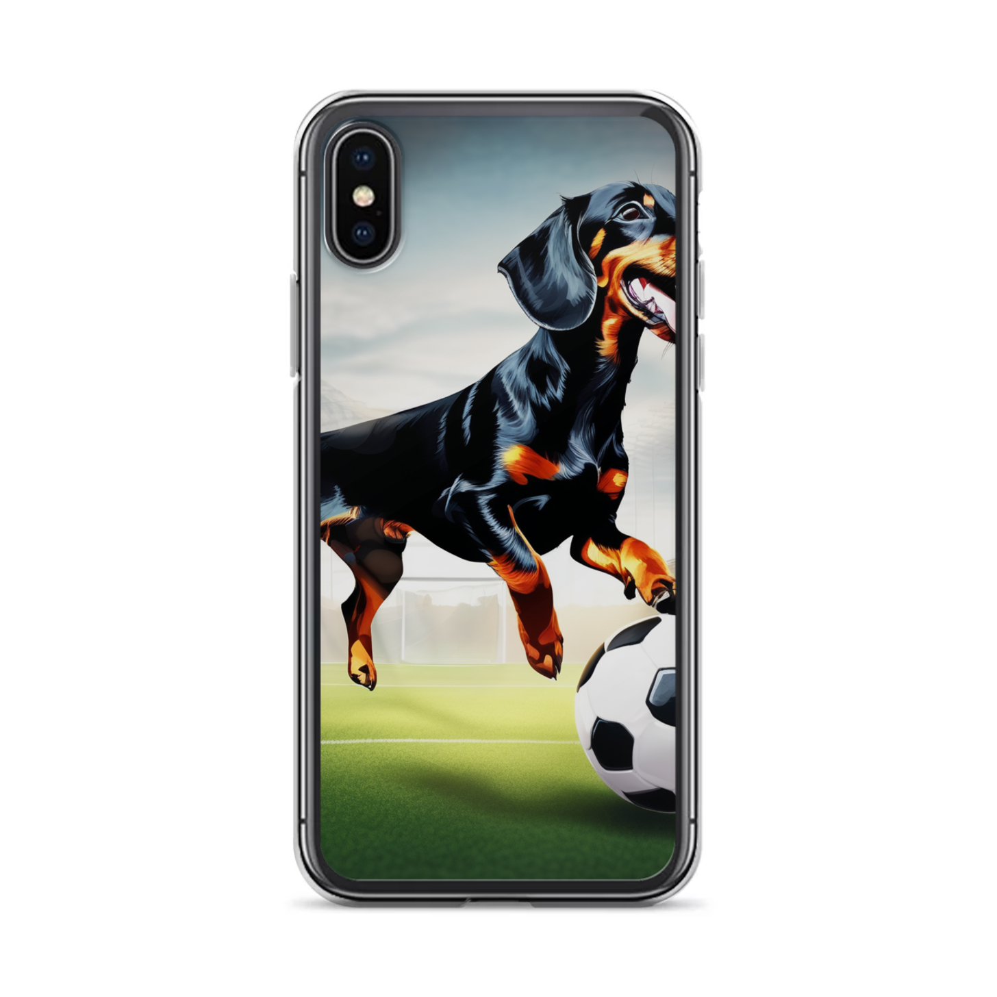PugMug Custom Black Dachshund iPhone Case