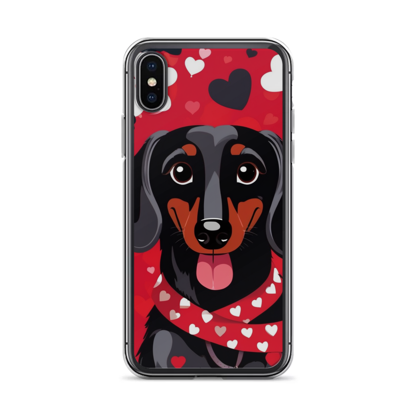 PugMug Custom Black Dachshund iPhone Case