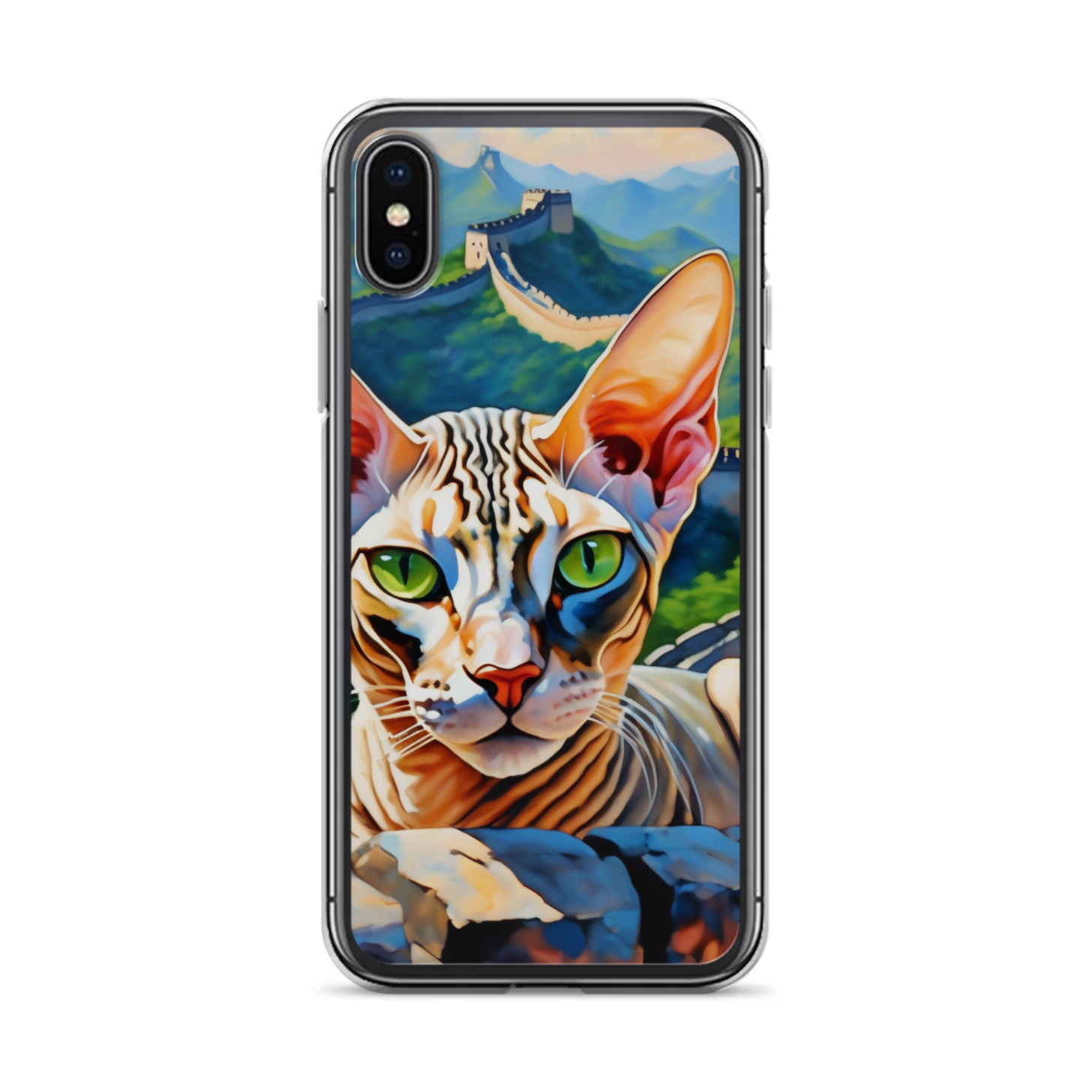 PugMug Custom Tabby Sphynx Cat iPhone Case