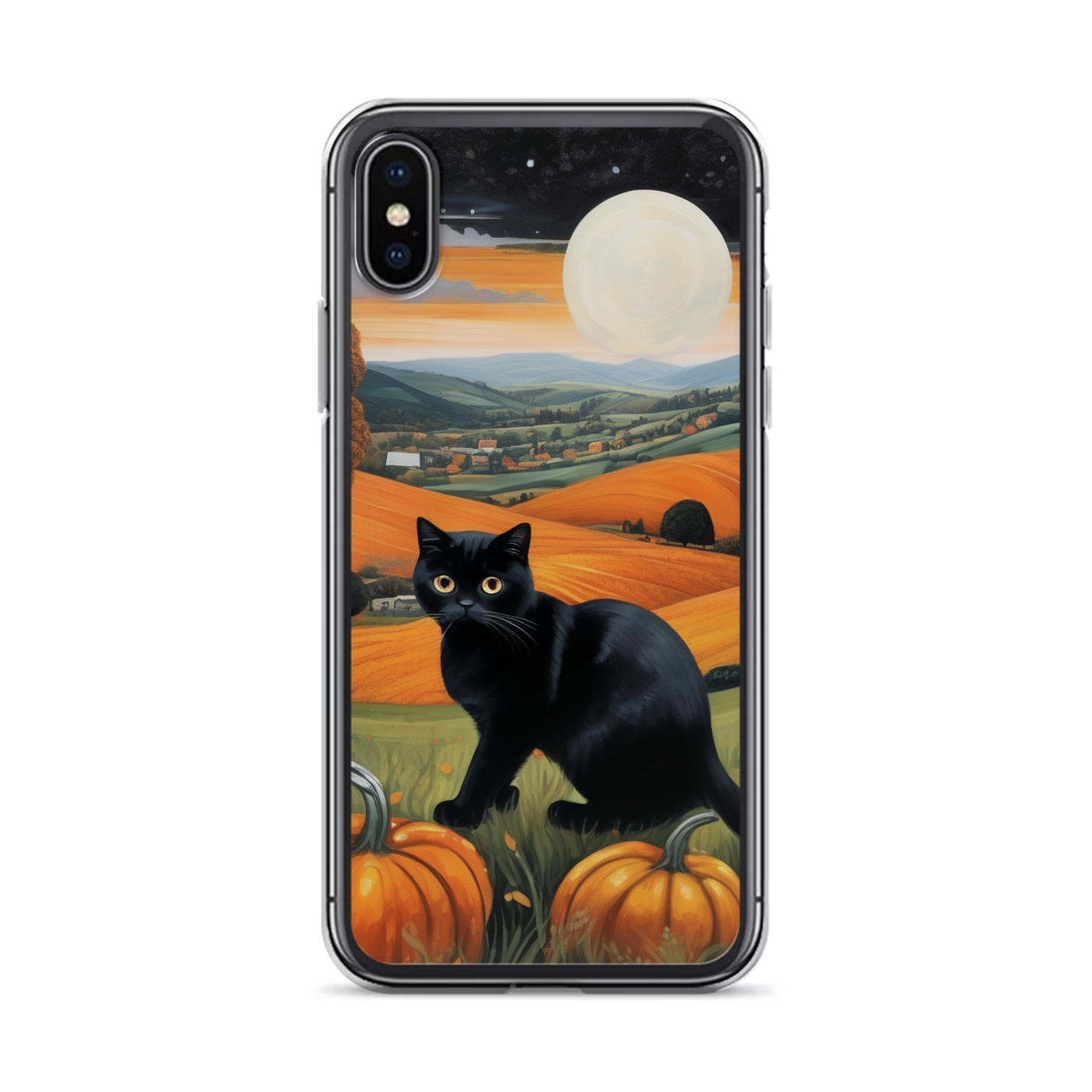 PugMug Custom Black Scottish Fold Cat iPhone Case