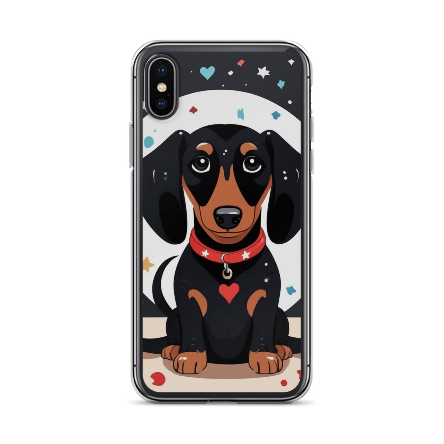 PugMug Custom Black Dachshund iPhone Case