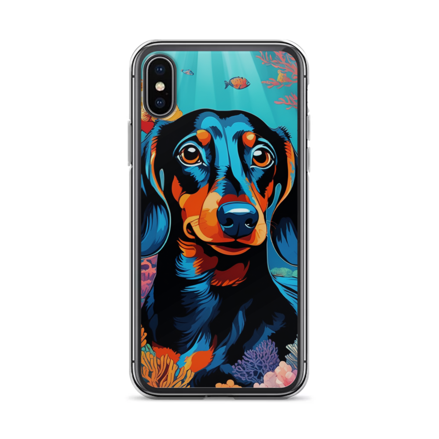PugMug Custom Black Dachshund iPhone Case