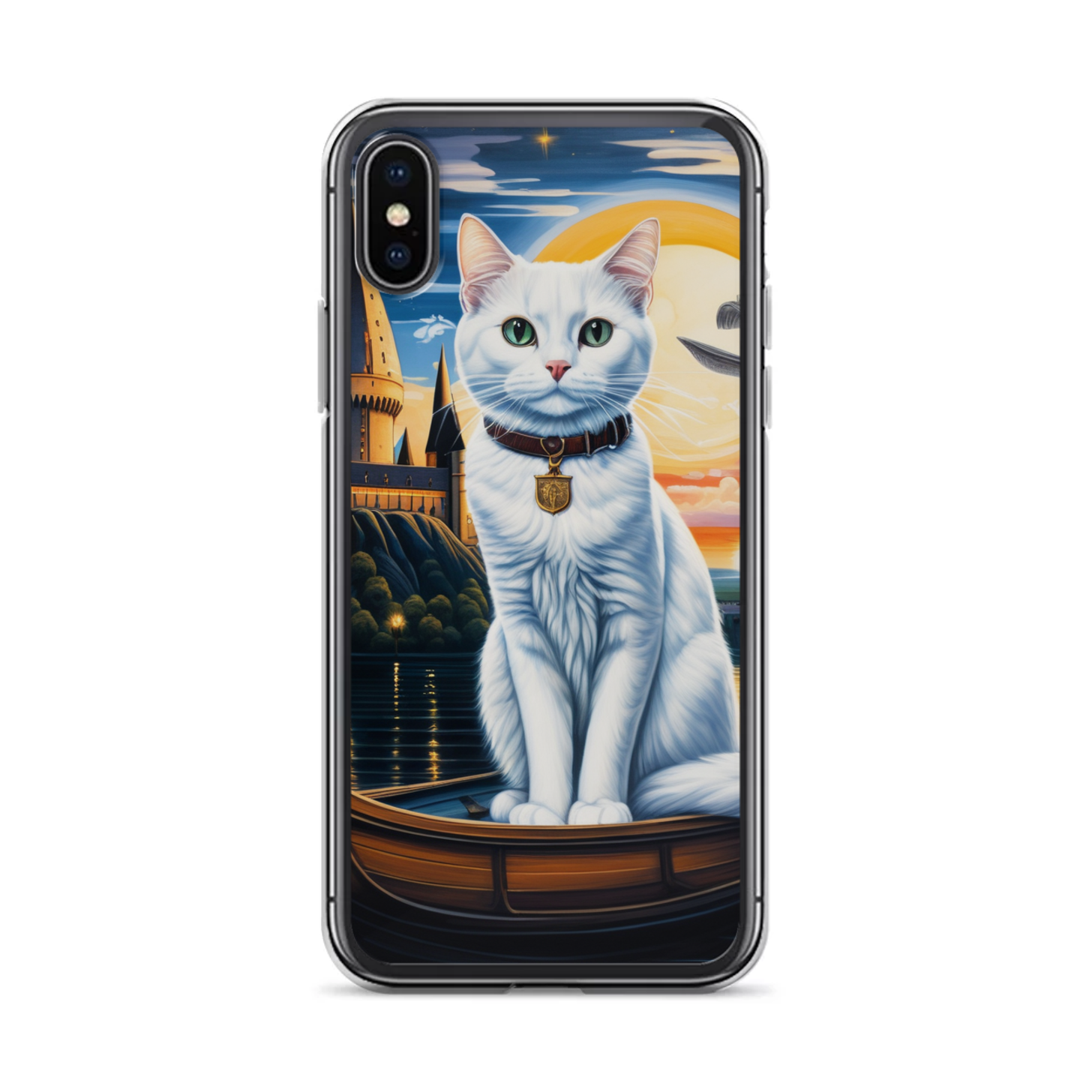 PugMug Custom White Companion Cat iPhone Case