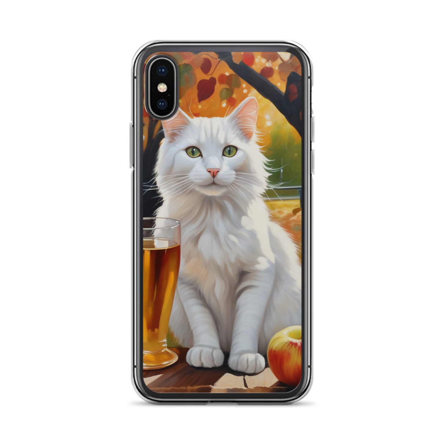 PugMug Custom White Companion Cat iPhone Case