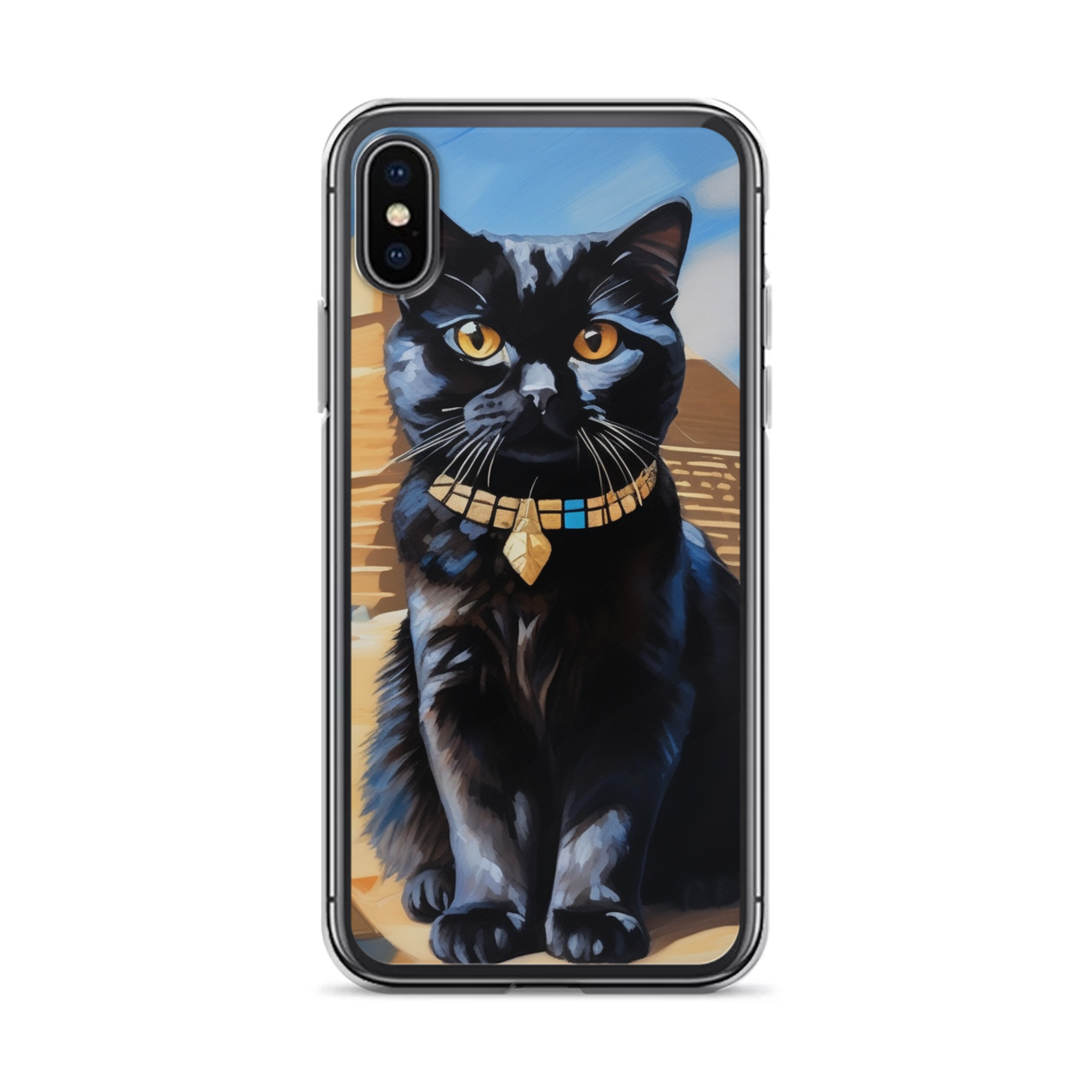 PugMug Custom Black Scottish Fold Cat iPhone Case