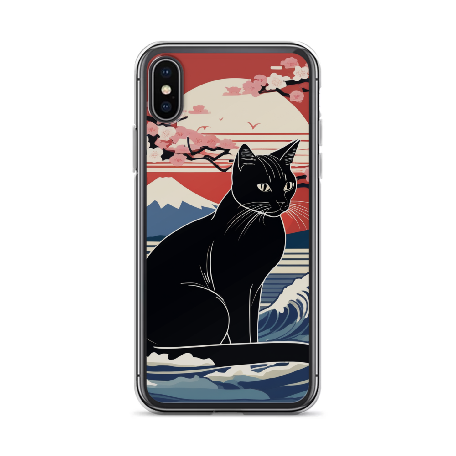 PugMug Custom Black American Shorthair Cat iPhone Case