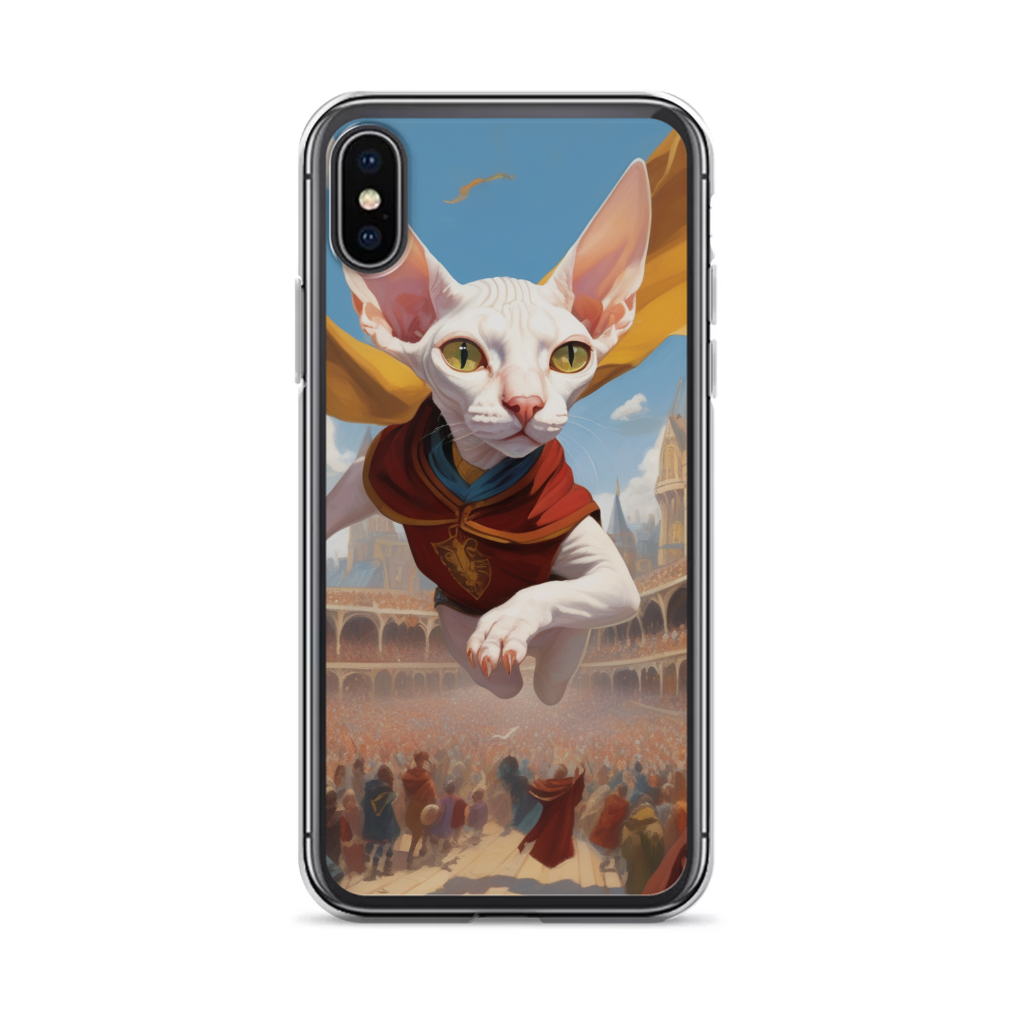PugMug Custom White Sphynx Cat iPhone Case