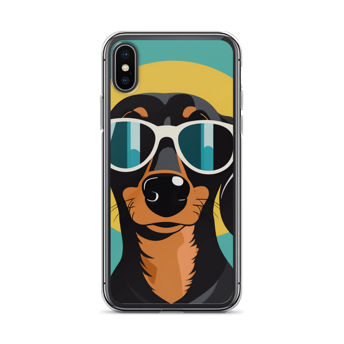 PugMug Custom Black Dachshund iPhone Case