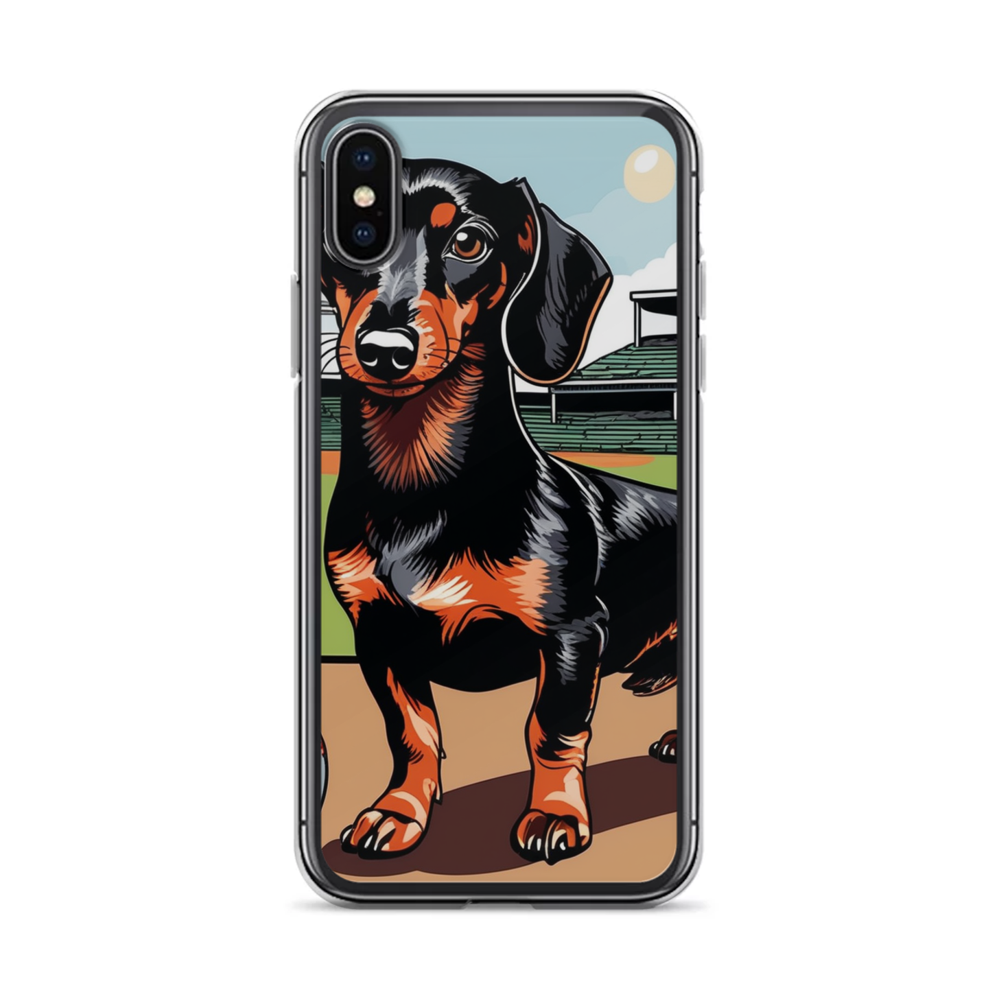 PugMug Custom Black Dachshund iPhone Case