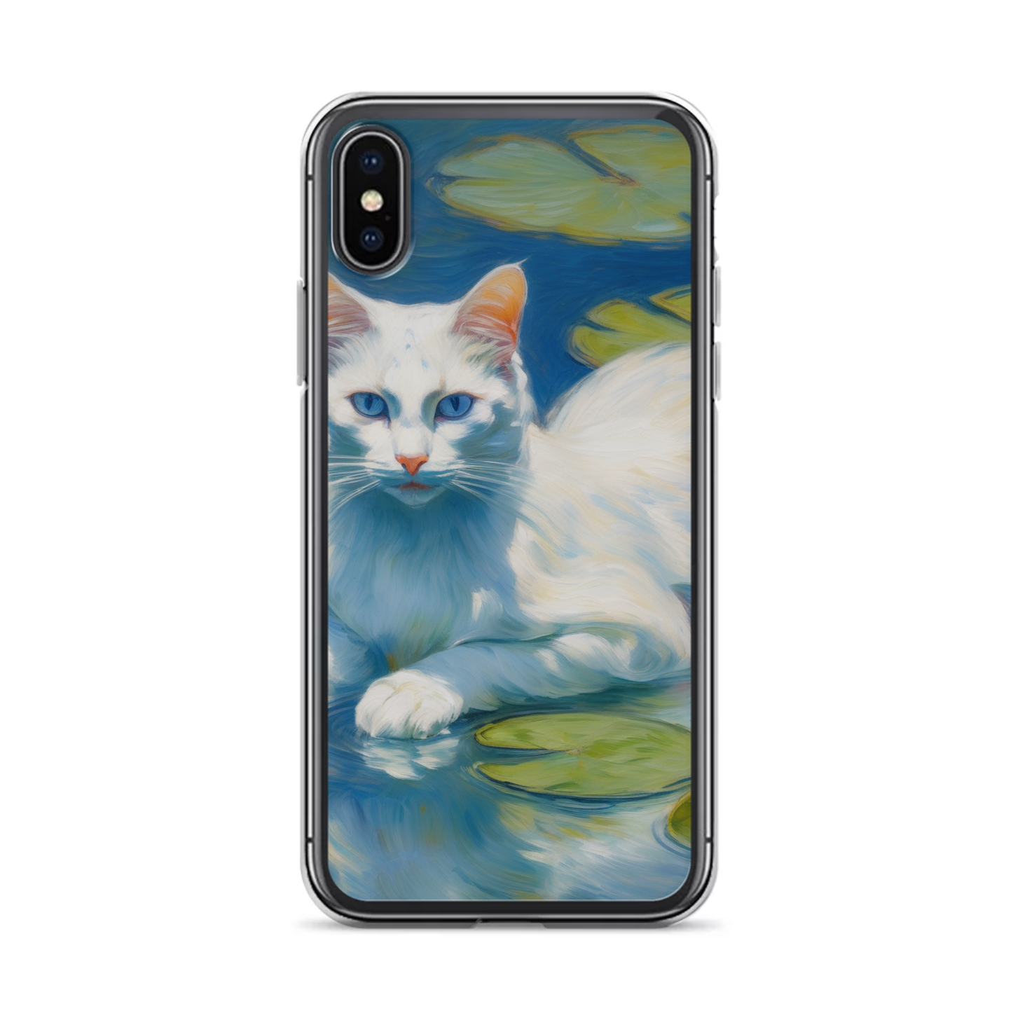 PugMug Custom White Companion Cat iPhone Case