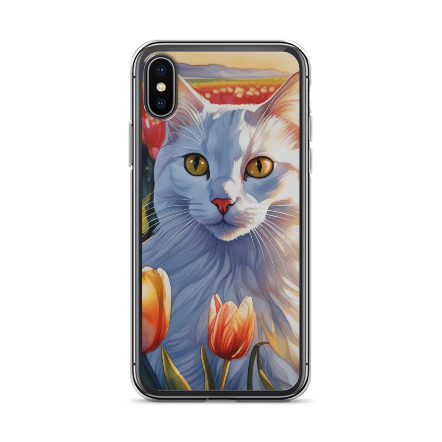PugMug Custom White Companion Cat iPhone Case