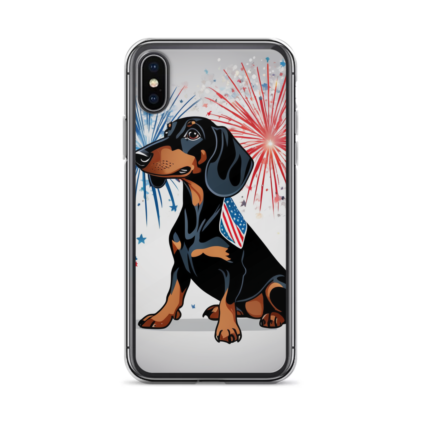 PugMug Custom Black Dachshund iPhone Case