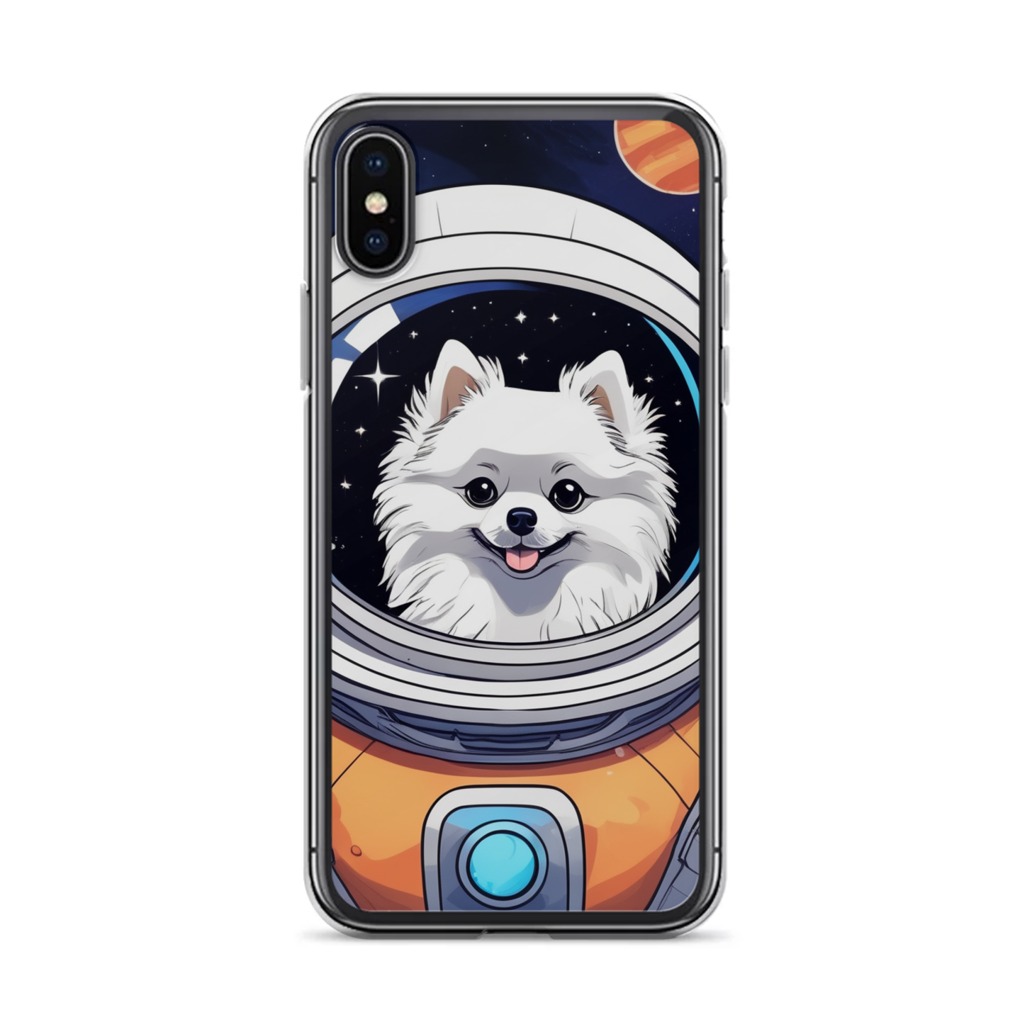 PugMug Custom White Pomeranian iPhone Case