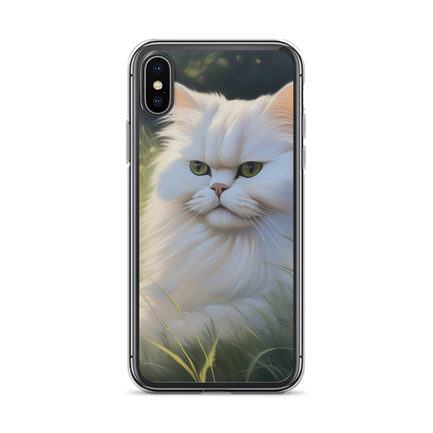 PugMug Custom White Persian Cat iPhone Case