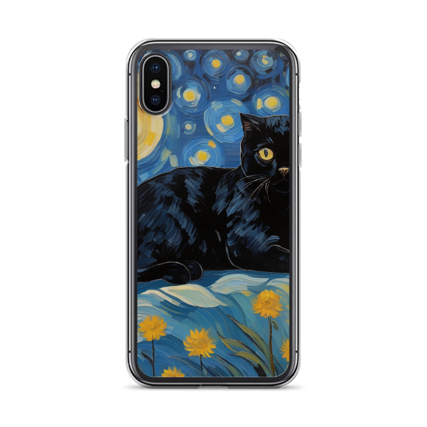 PugMug Custom Black Scottish Fold Cat iPhone Case