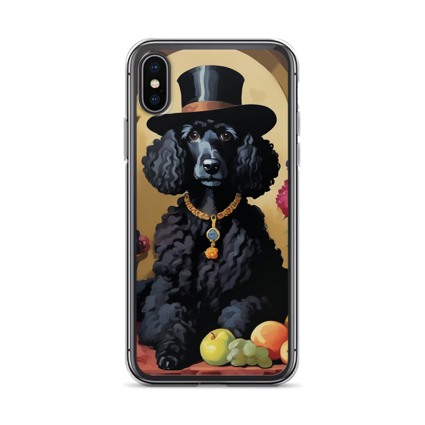 PugMug Custom Black Poodle iPhone Case