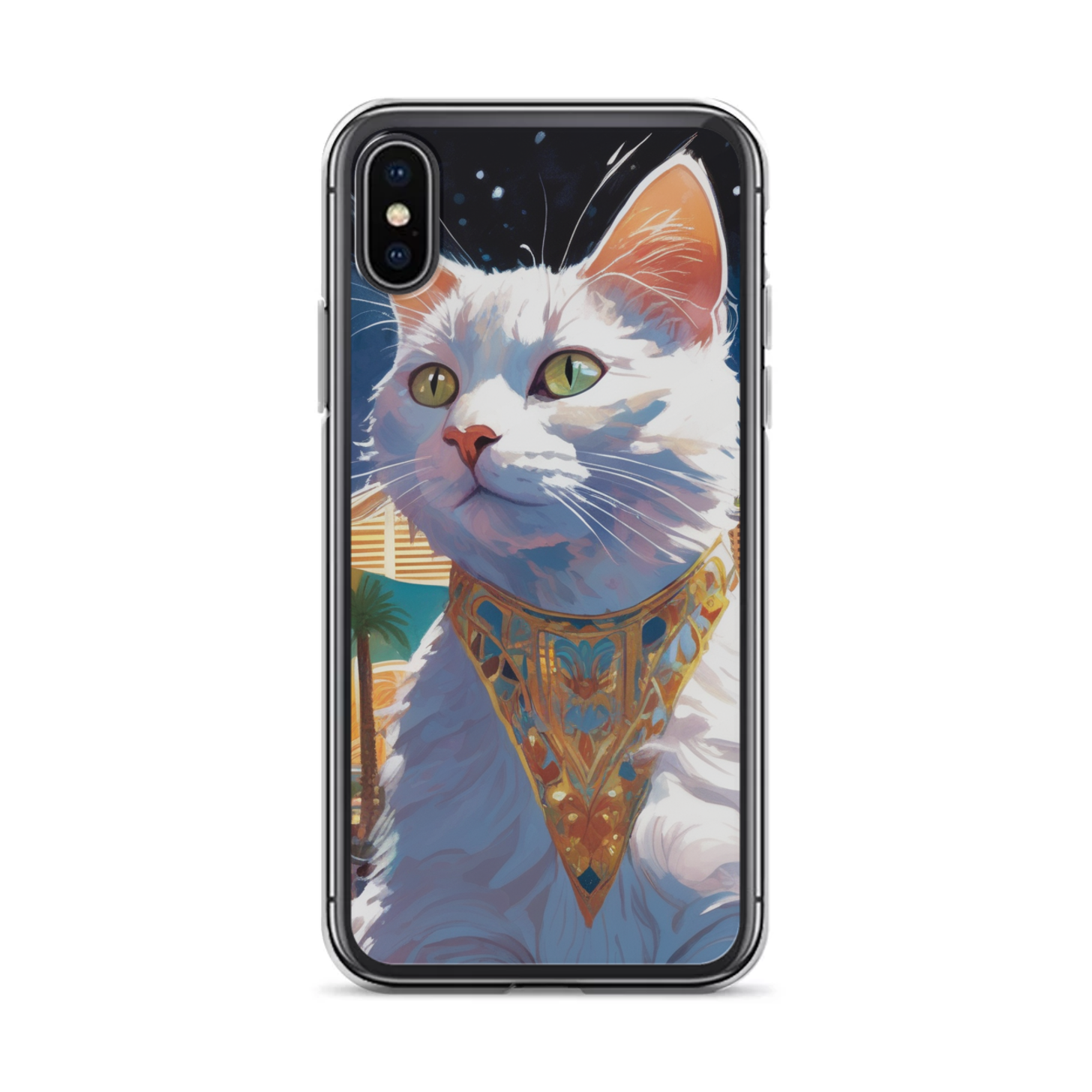 PugMug Custom White Companion Cat iPhone Case