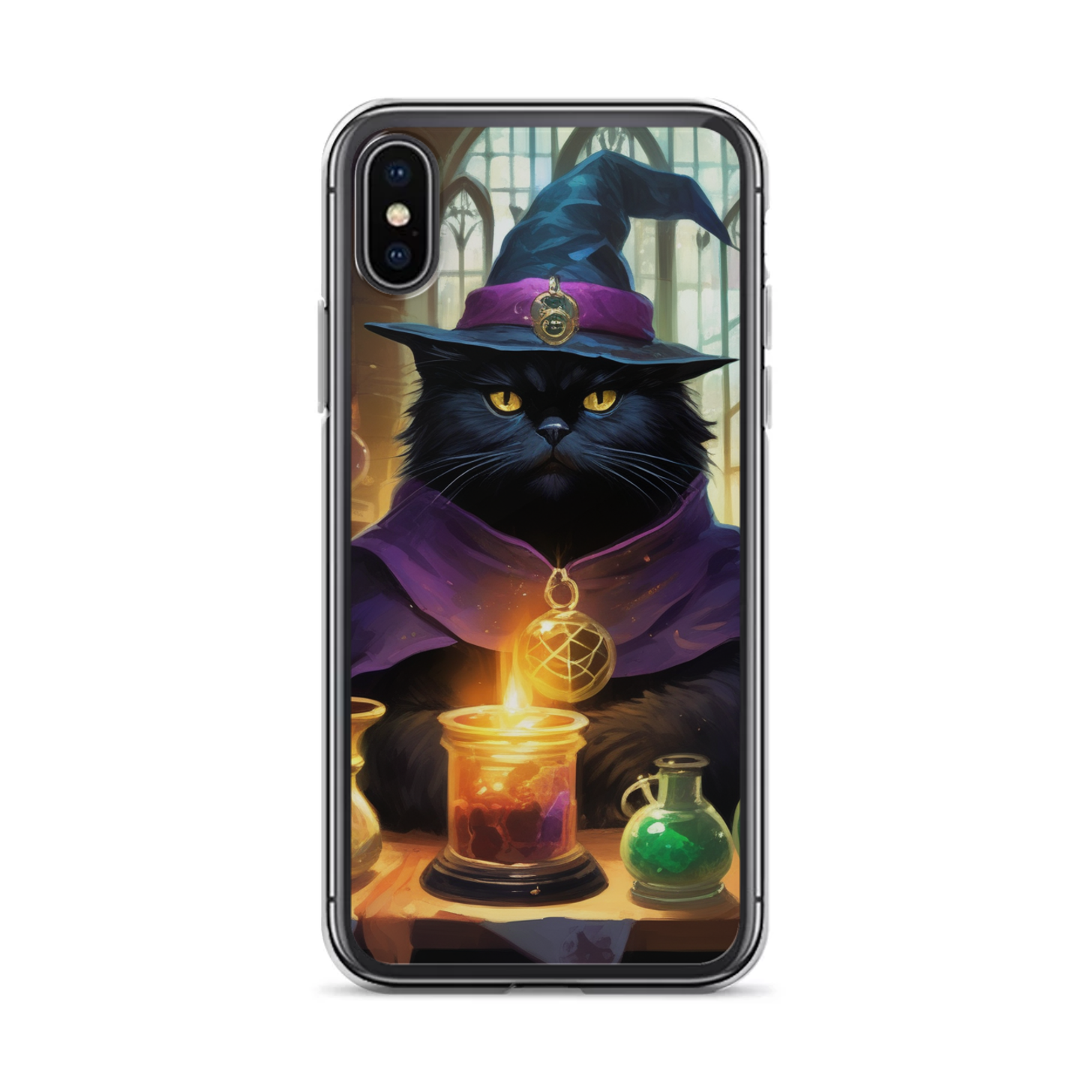 PugMug Custom Black Persian Cat iPhone Case
