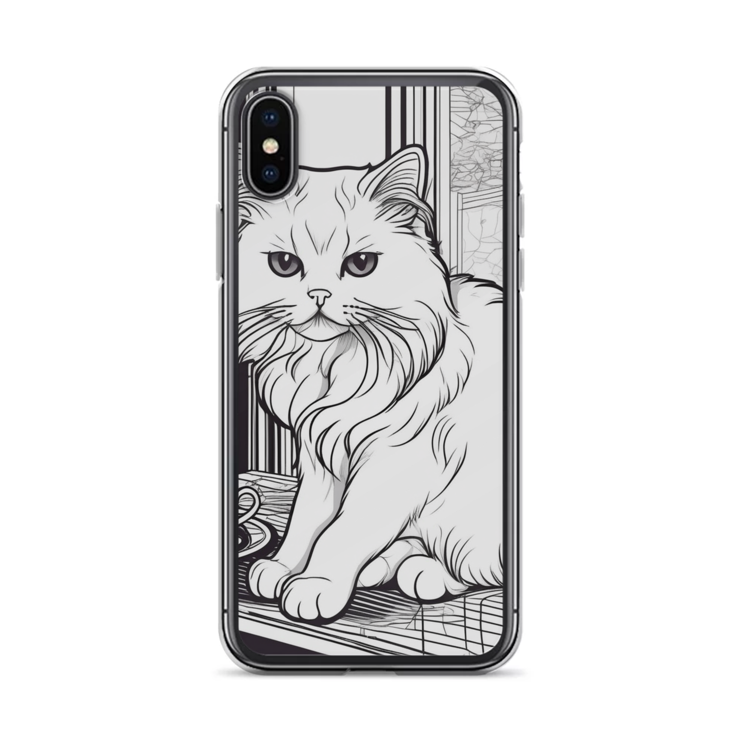 PugMug Custom White Persian Cat iPhone Case