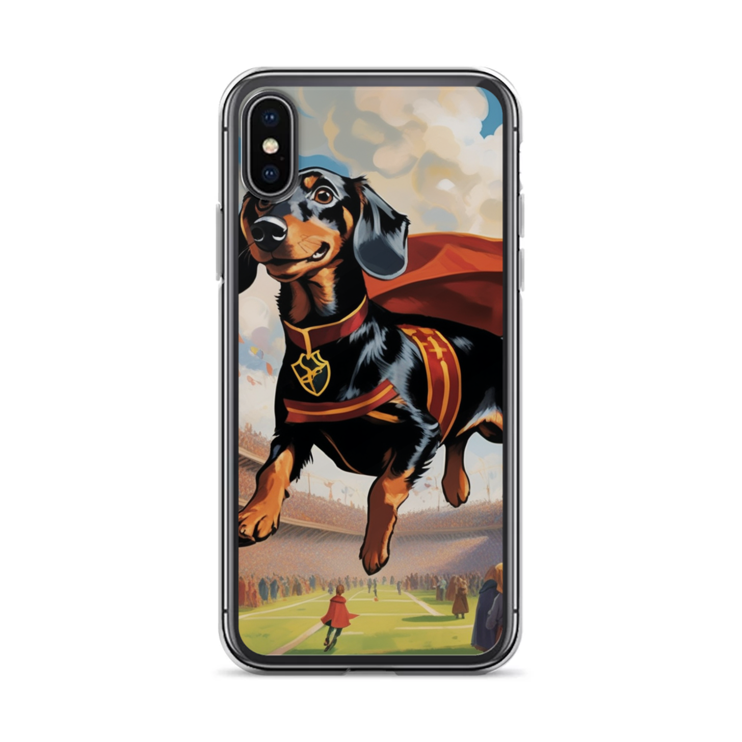 PugMug Custom Black Dachshund iPhone Case