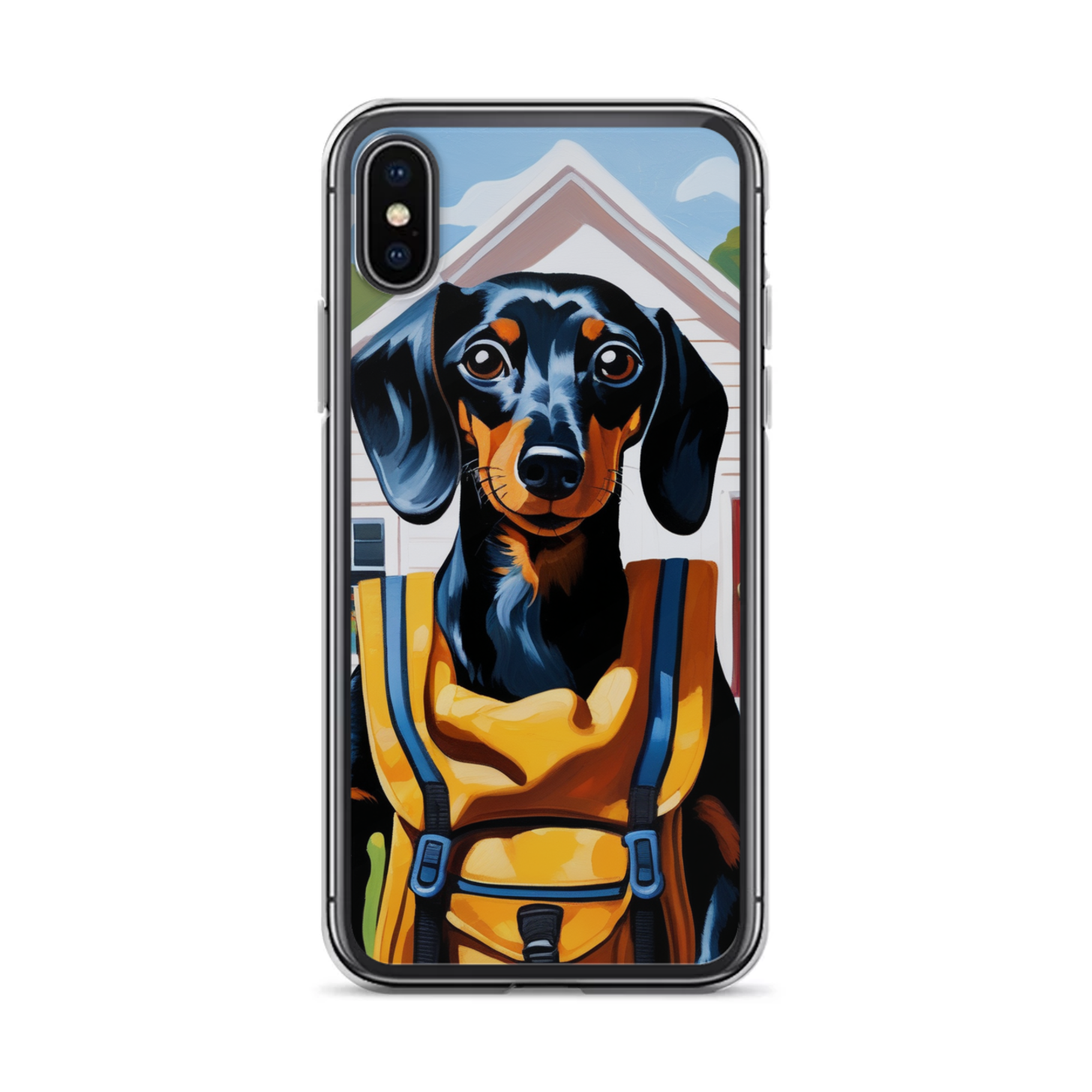 PugMug Custom Black Dachshund iPhone Case