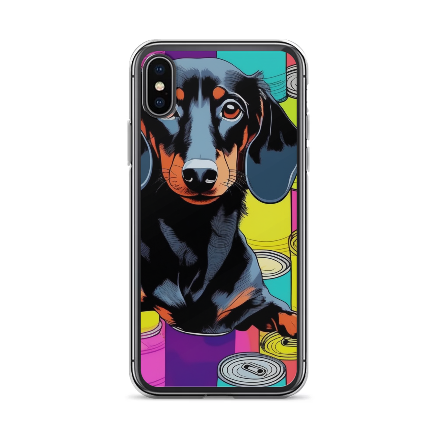 PugMug Custom Black Dachshund iPhone Case