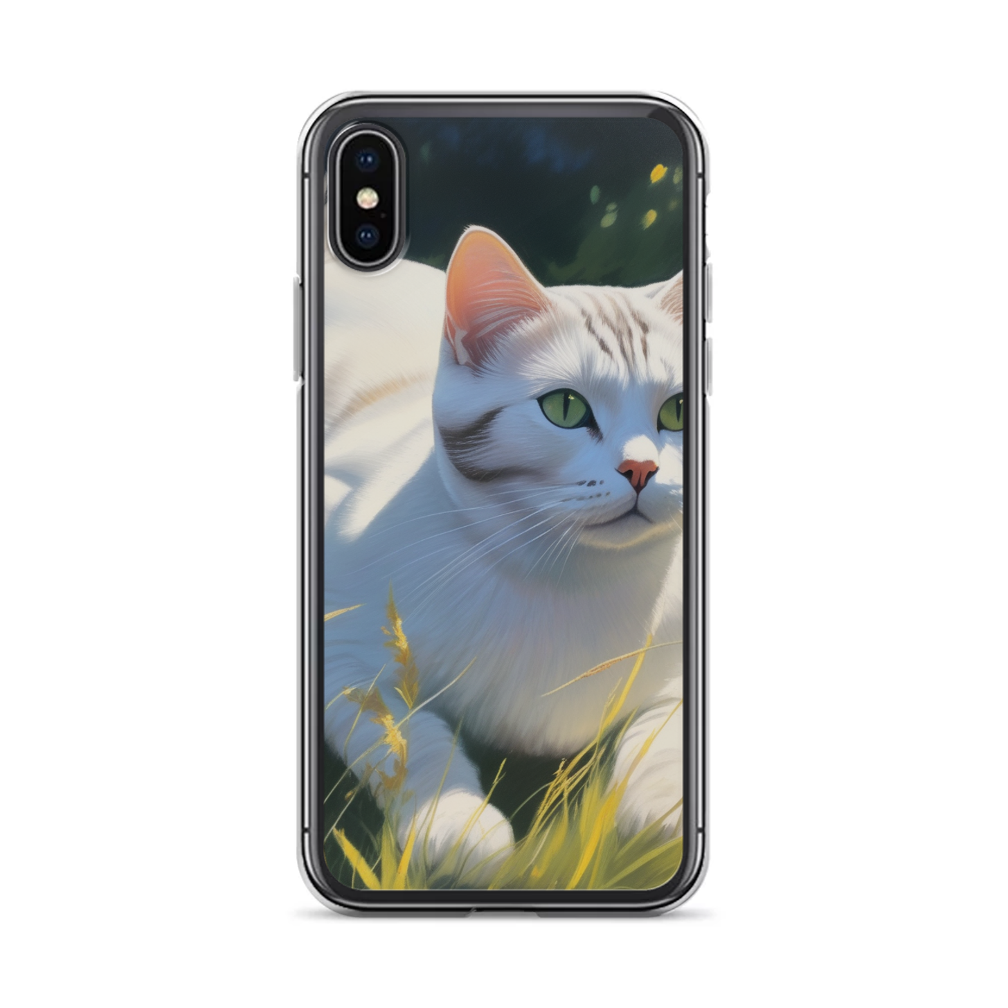 PugMug Custom White American Shorthair Cat iPhone Case