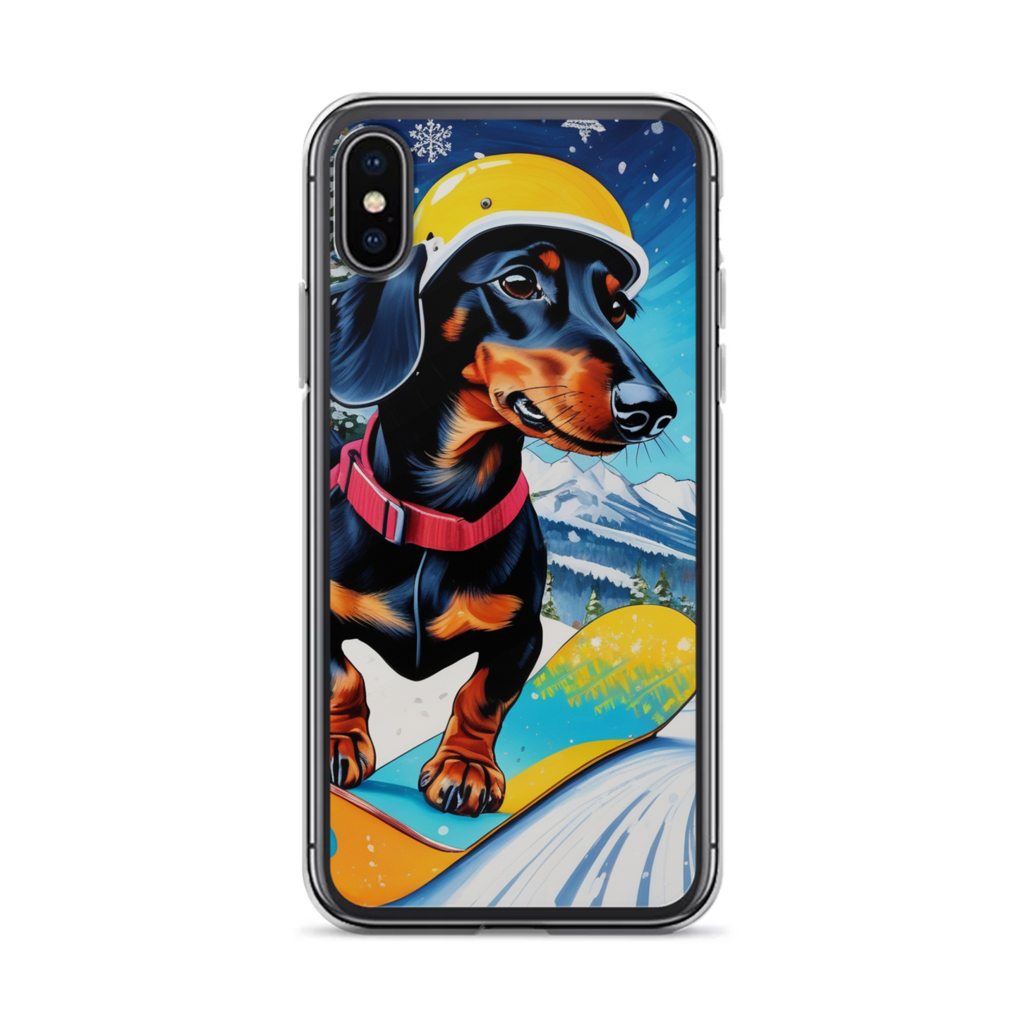 PugMug Custom Black Dachshund iPhone Case
