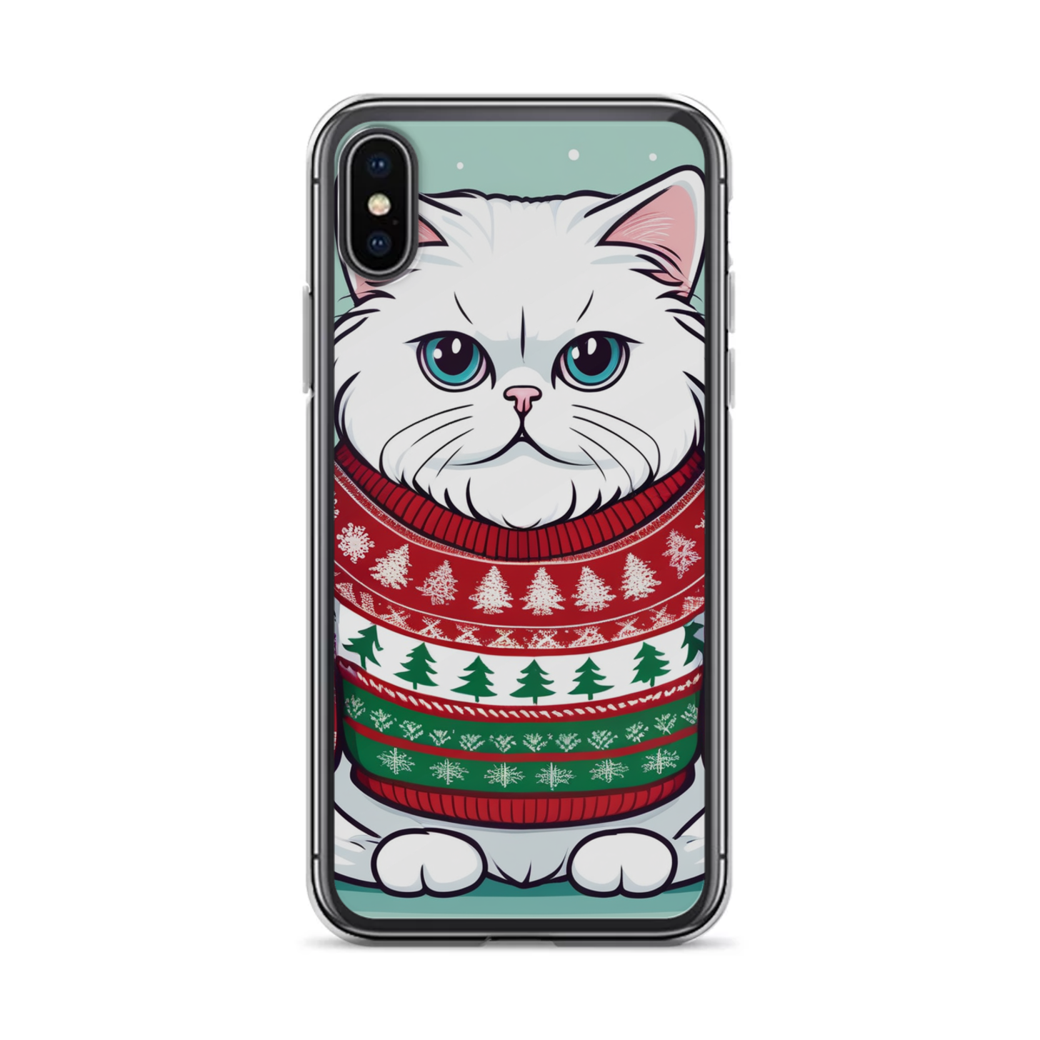 PugMug Custom White Persian Cat iPhone Case