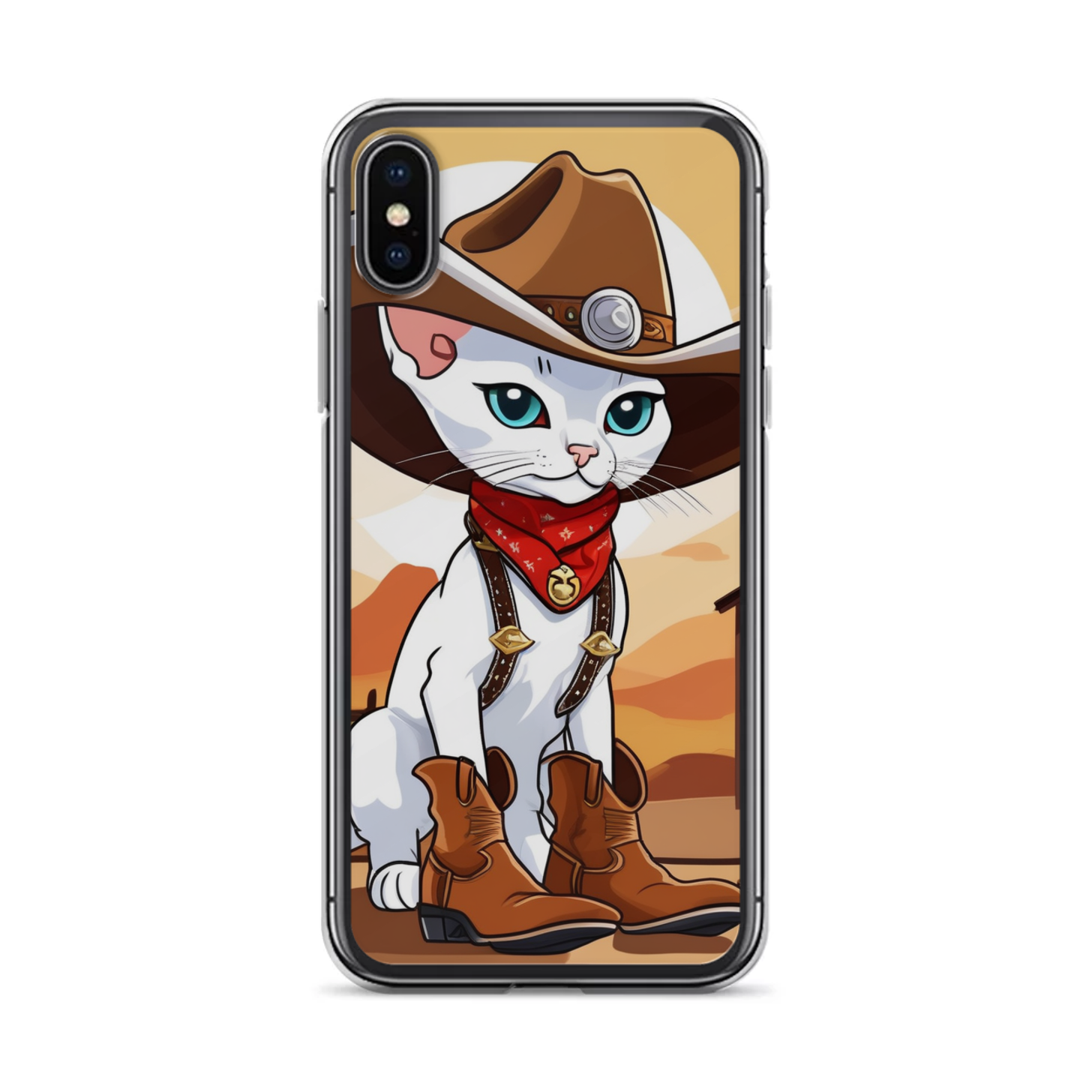 PugMug Custom White Devon Rex Cat iPhone Case