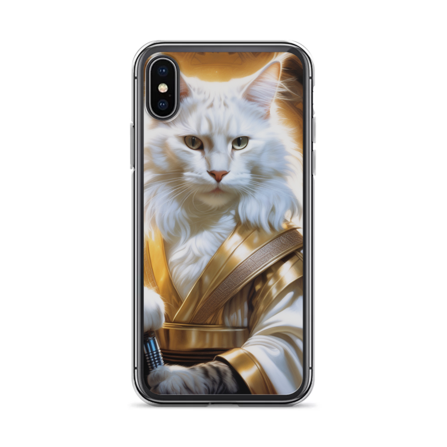 PugMug Custom White Maine Coon Cat iPhone Case
