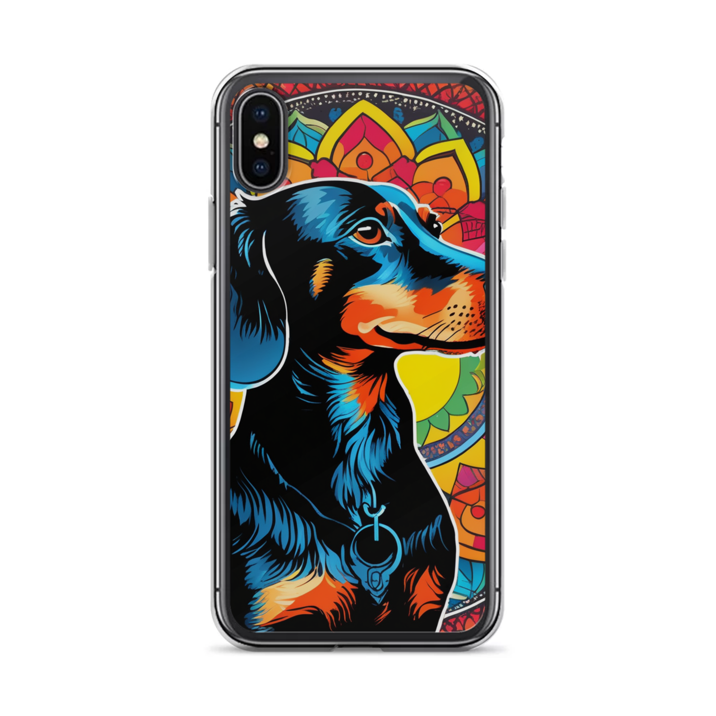 PugMug Custom Black Dachshund iPhone Case