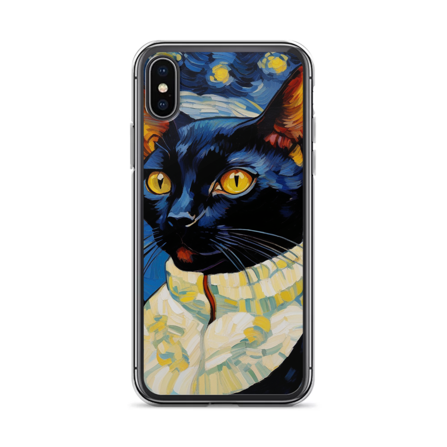 PugMug Custom Black Devon Rex Cat iPhone Case