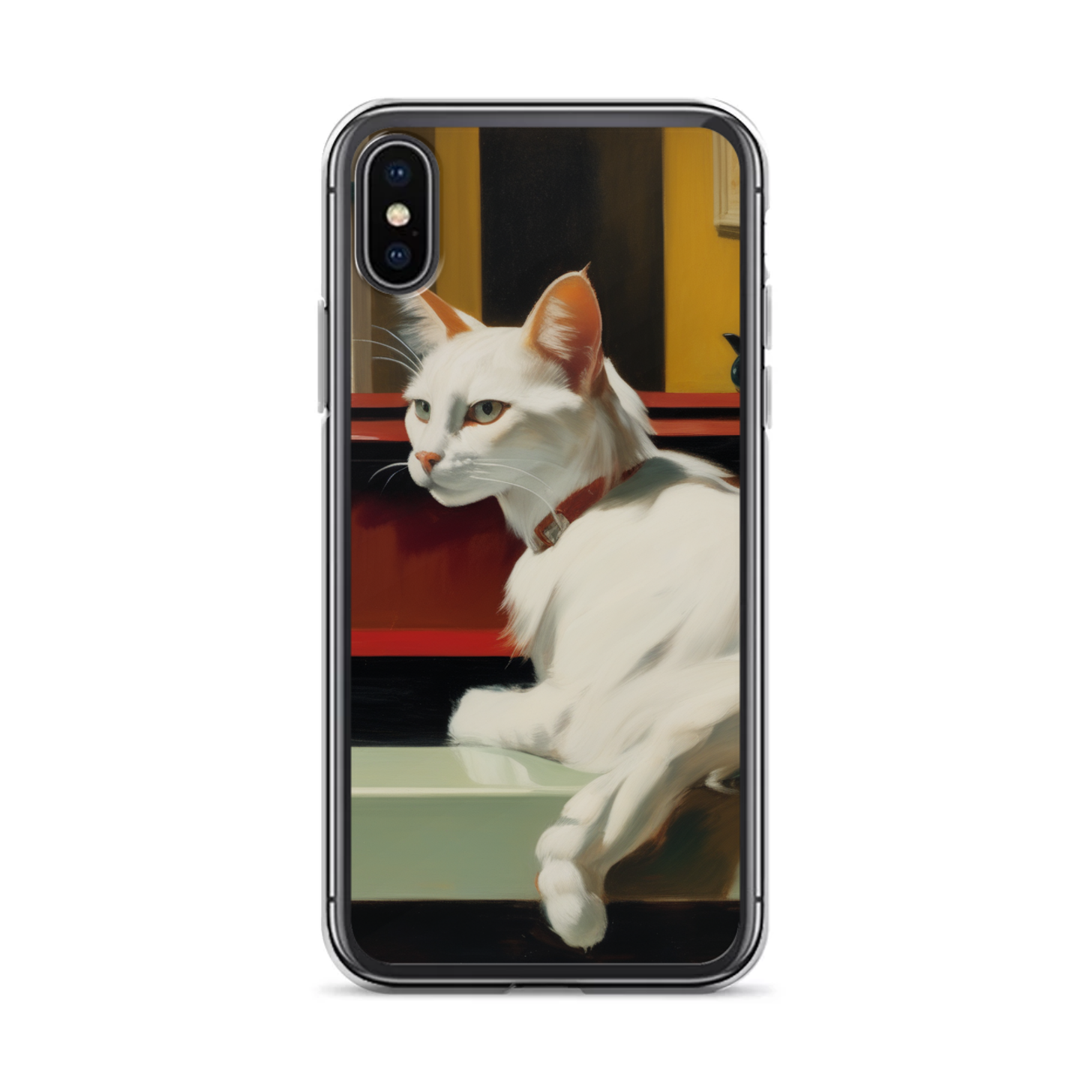 PugMug Custom White Companion Cat iPhone Case