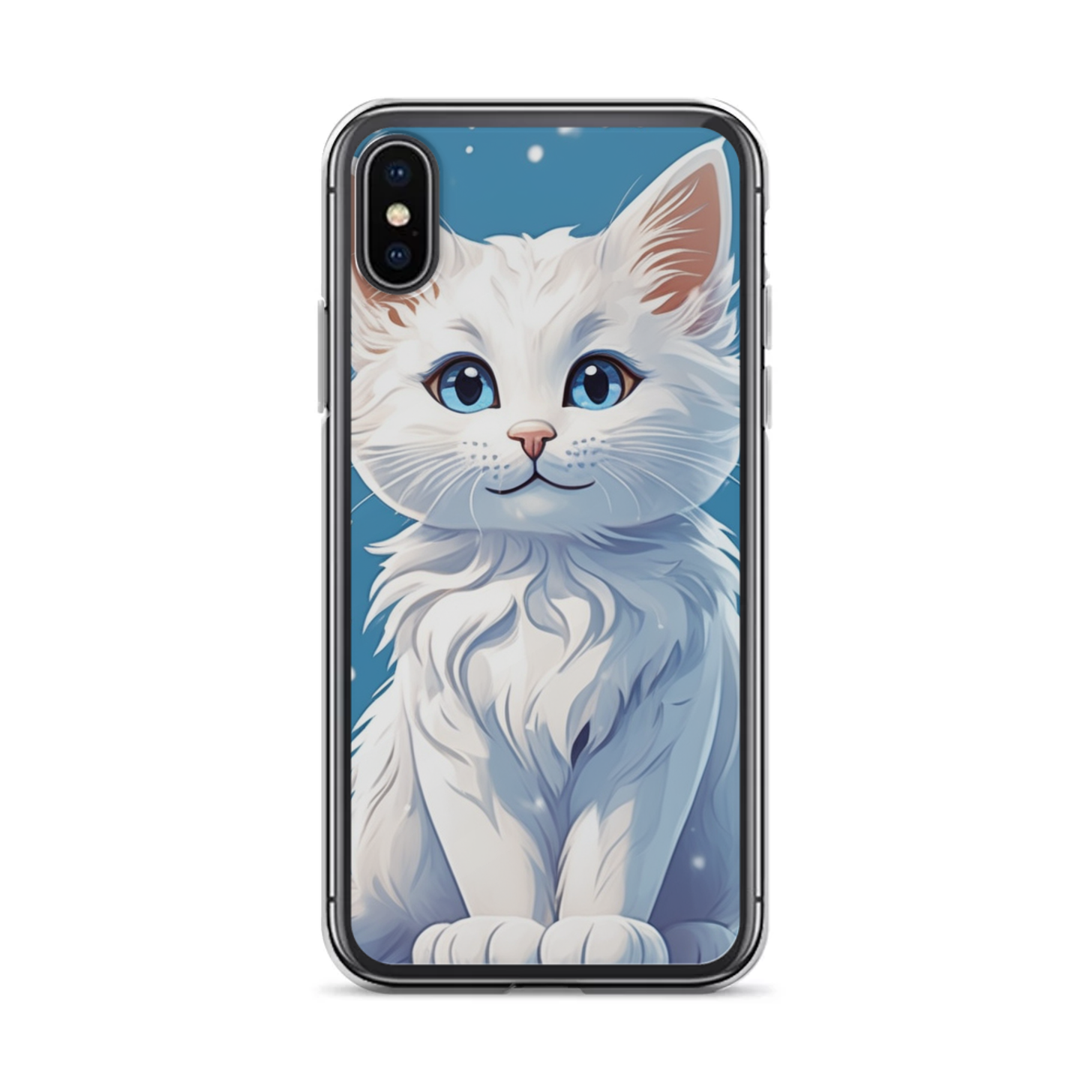 PugMug Custom White Companion Cat iPhone Case