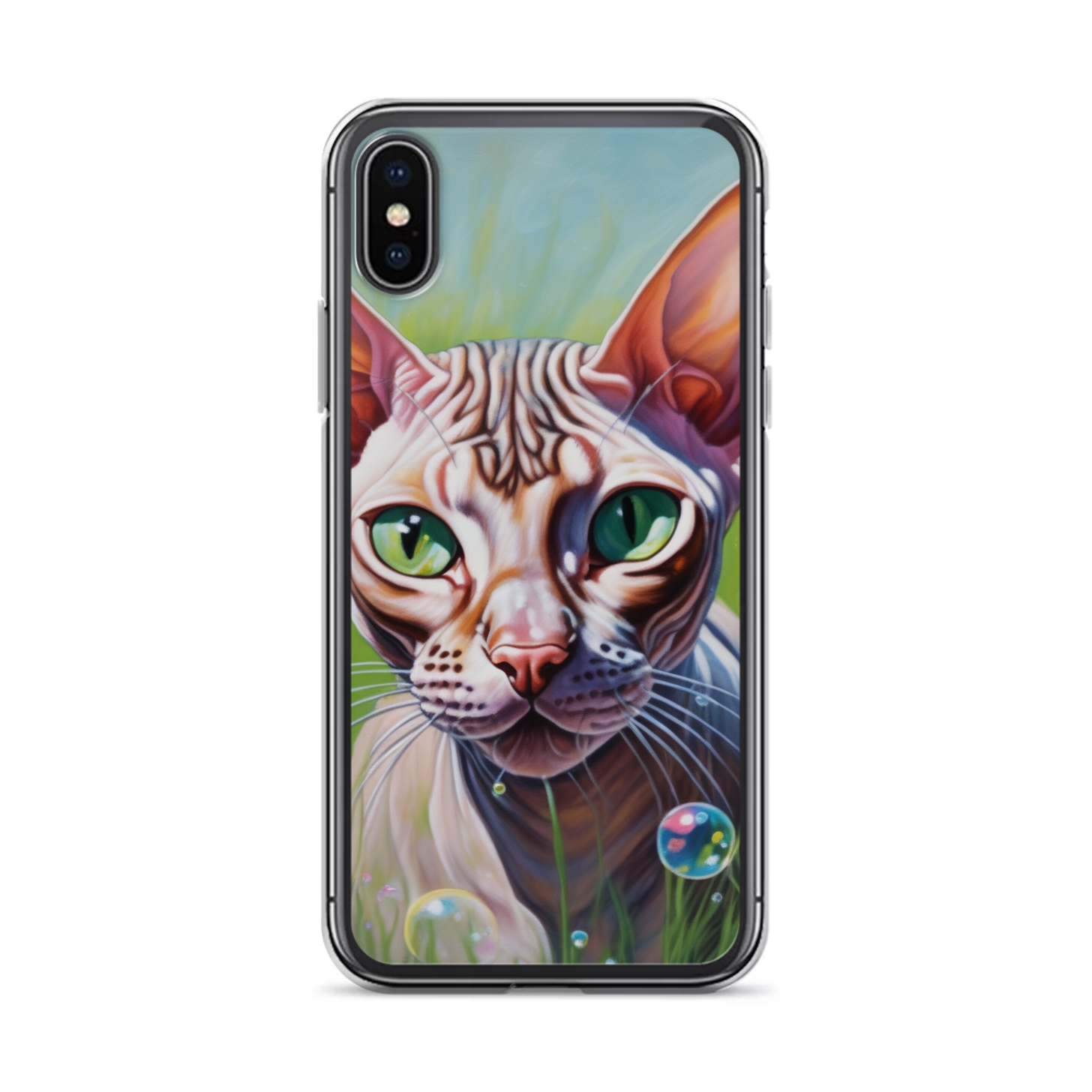 PugMug Custom Tabby Sphynx Cat iPhone Case