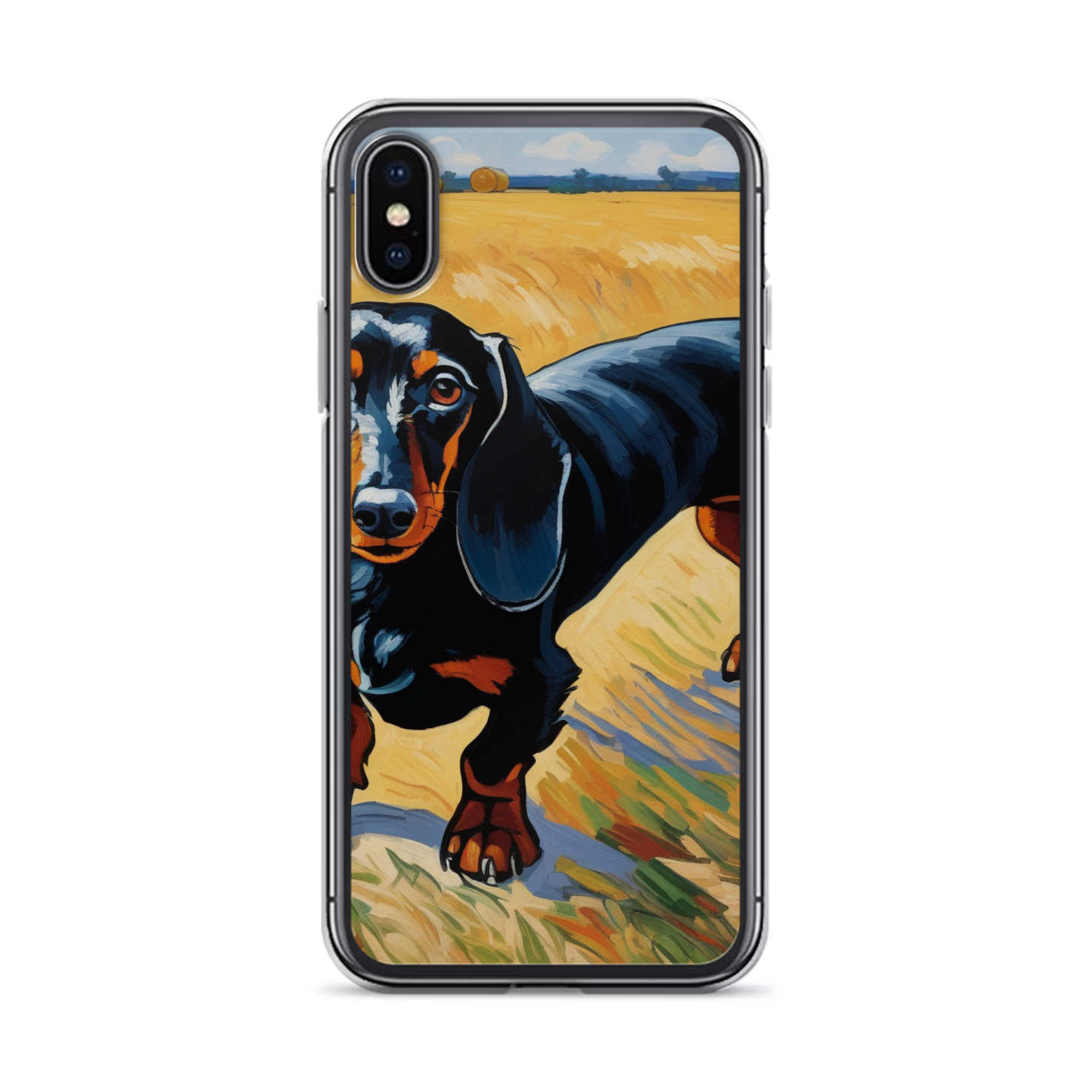 PugMug Custom Black Dachshund iPhone Case