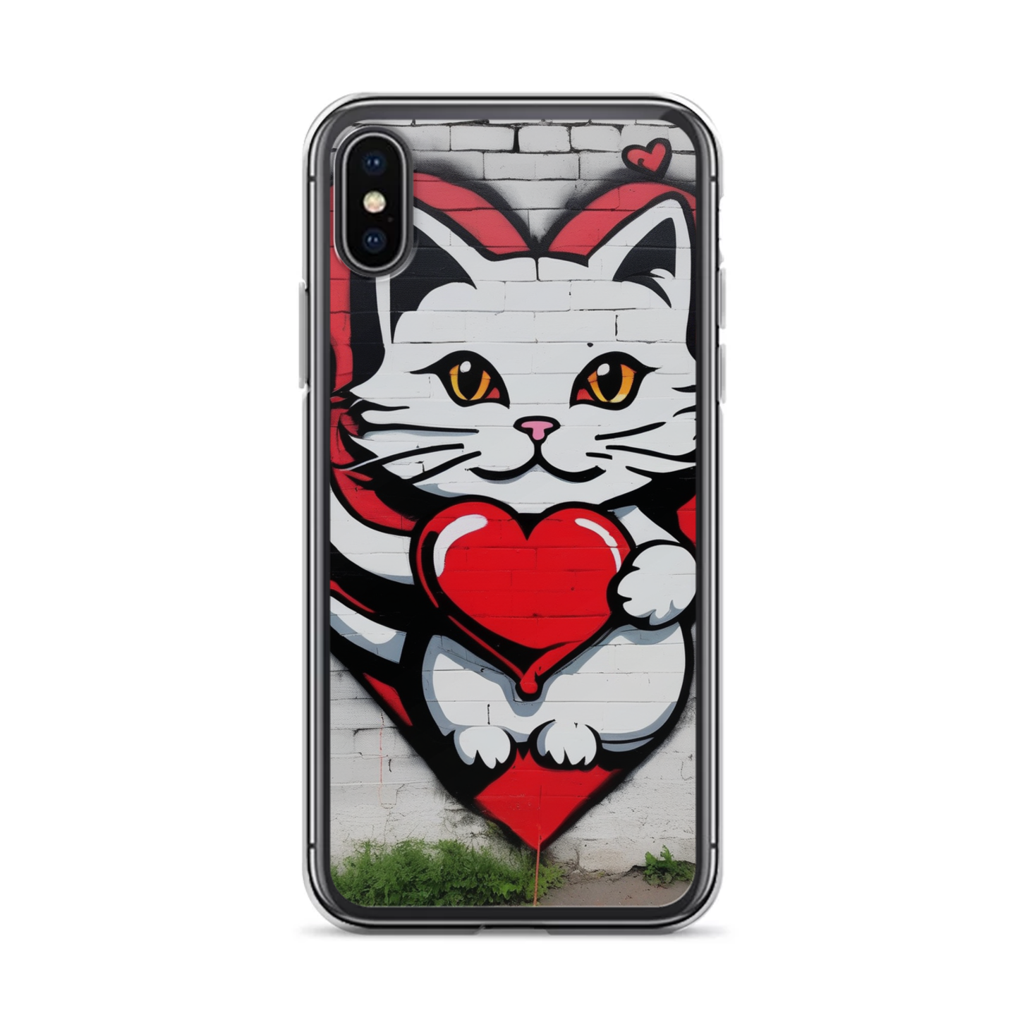 PugMug Custom White Companion Cat iPhone Case