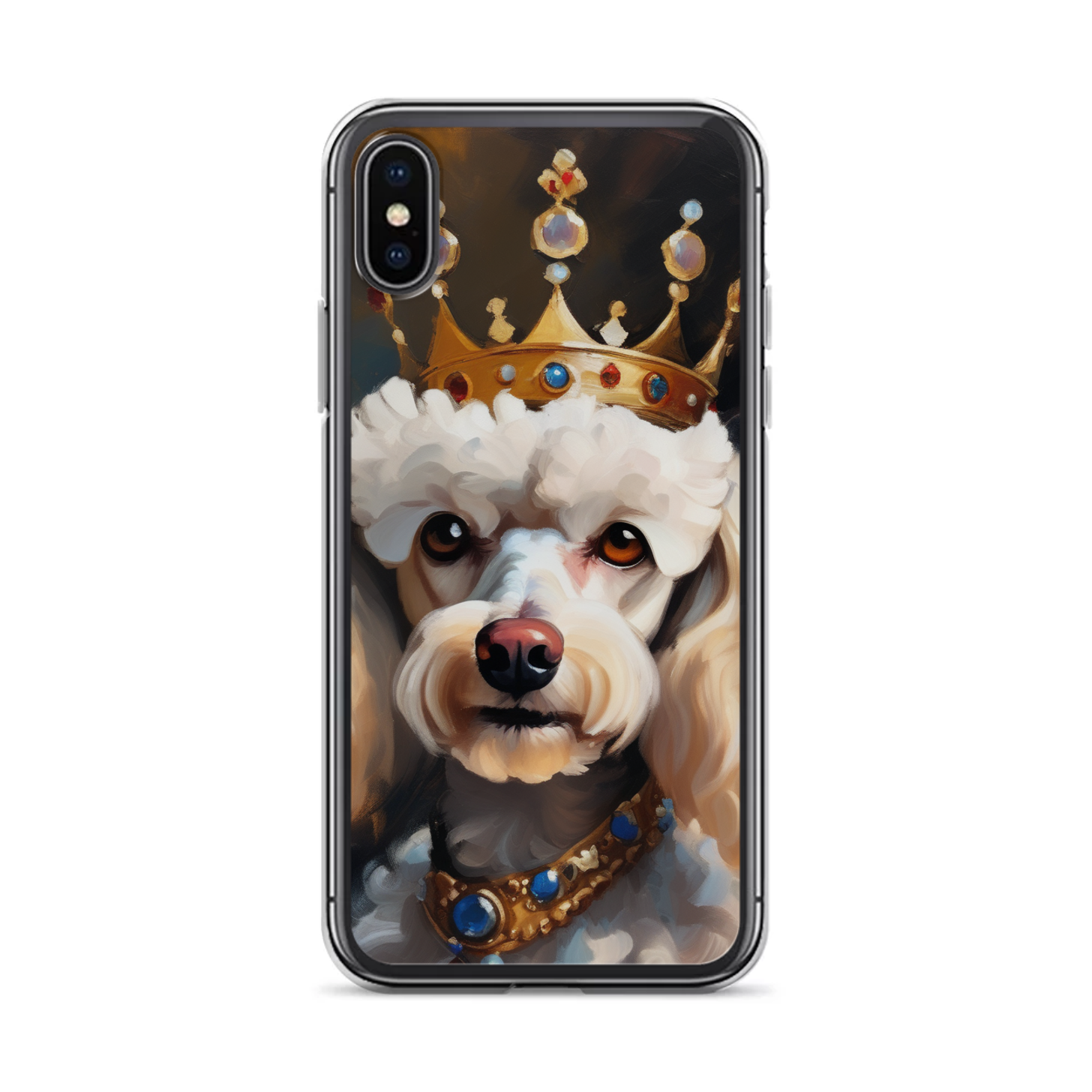 PugMug Custom White Poodle iPhone Case