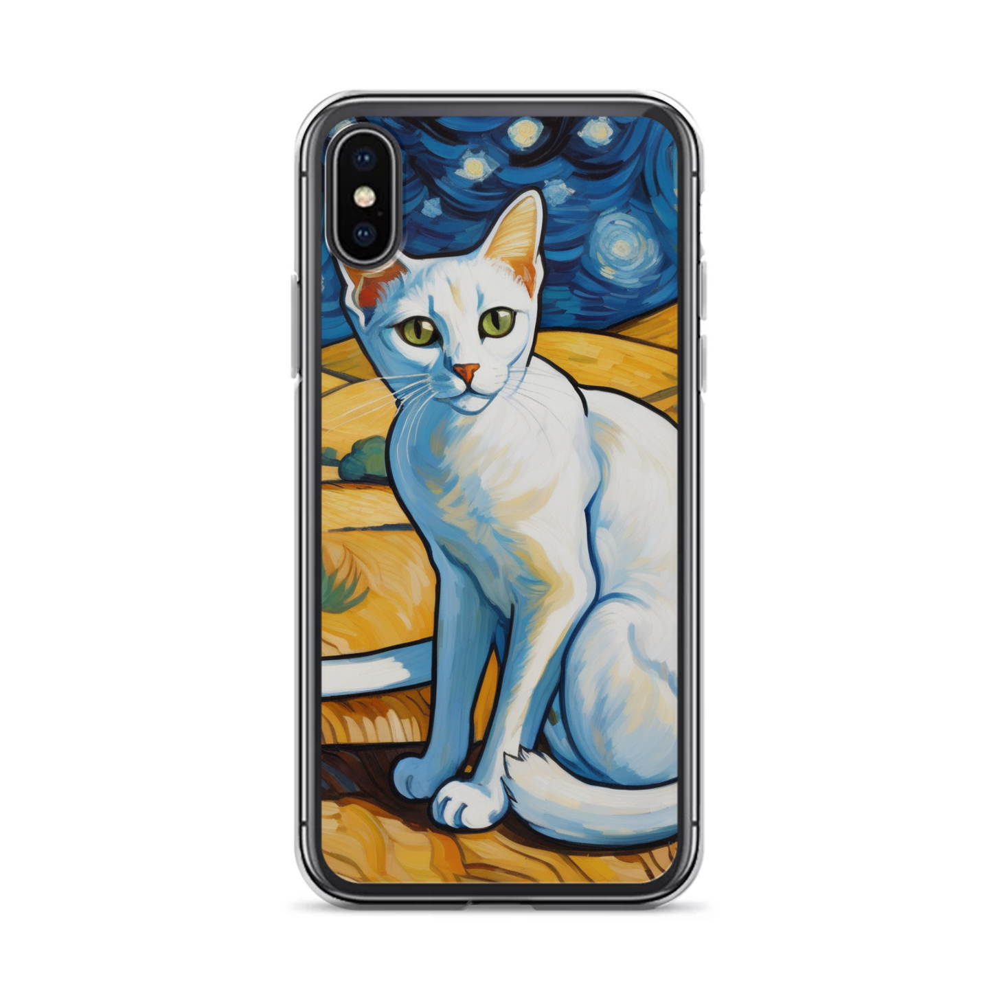 PugMug Custom White Abyssinian Cat iPhone Case
